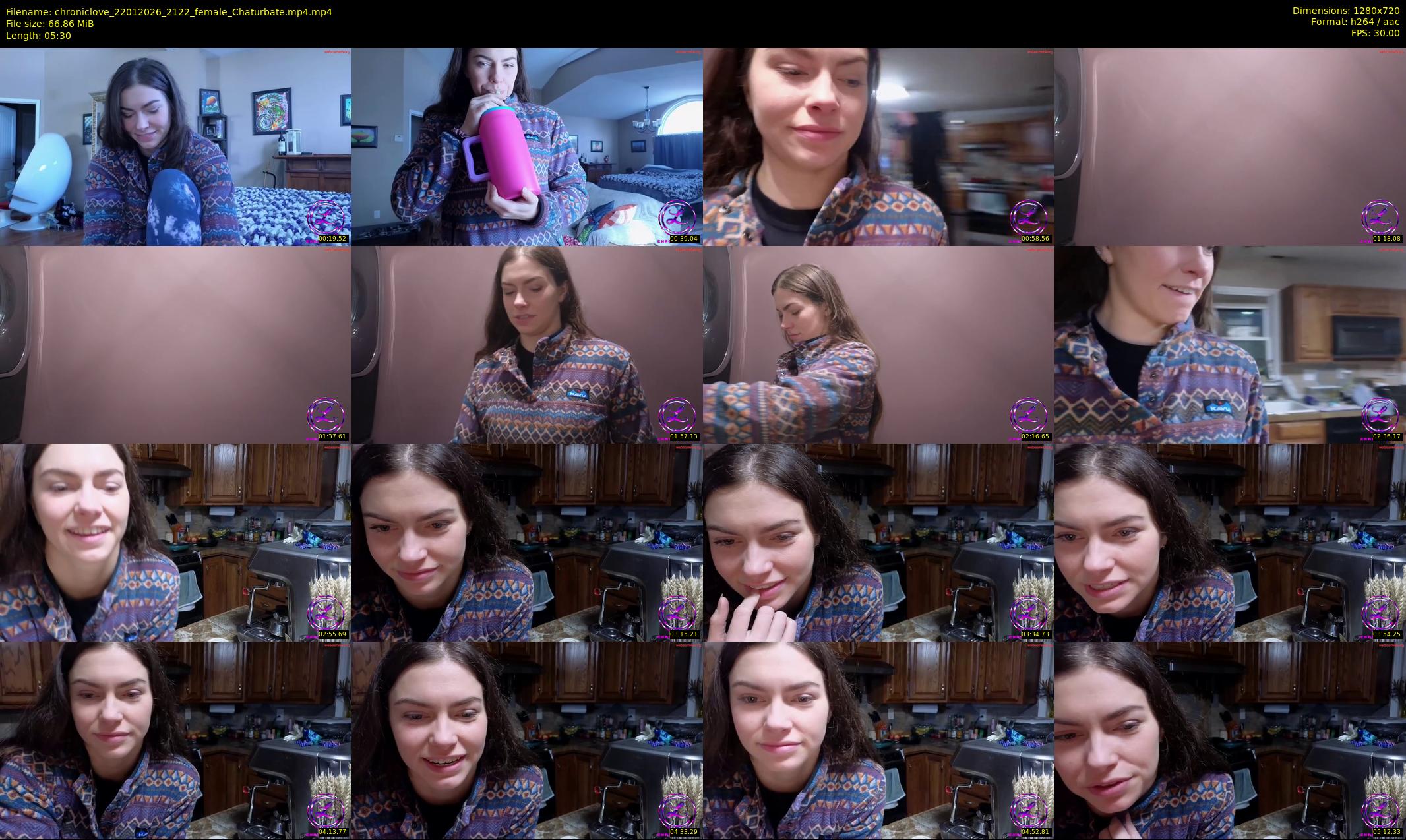 chroniclove — 6 minute Chaturbate female cam show recording, 720p, Jan 22, 2026