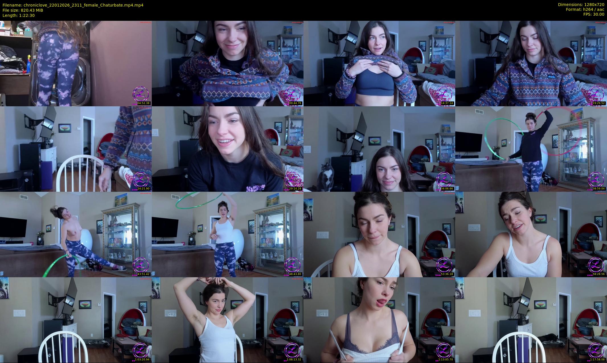 chroniclove — 83 minute Chaturbate female cam show recording, 720p, Jan 22, 2026
