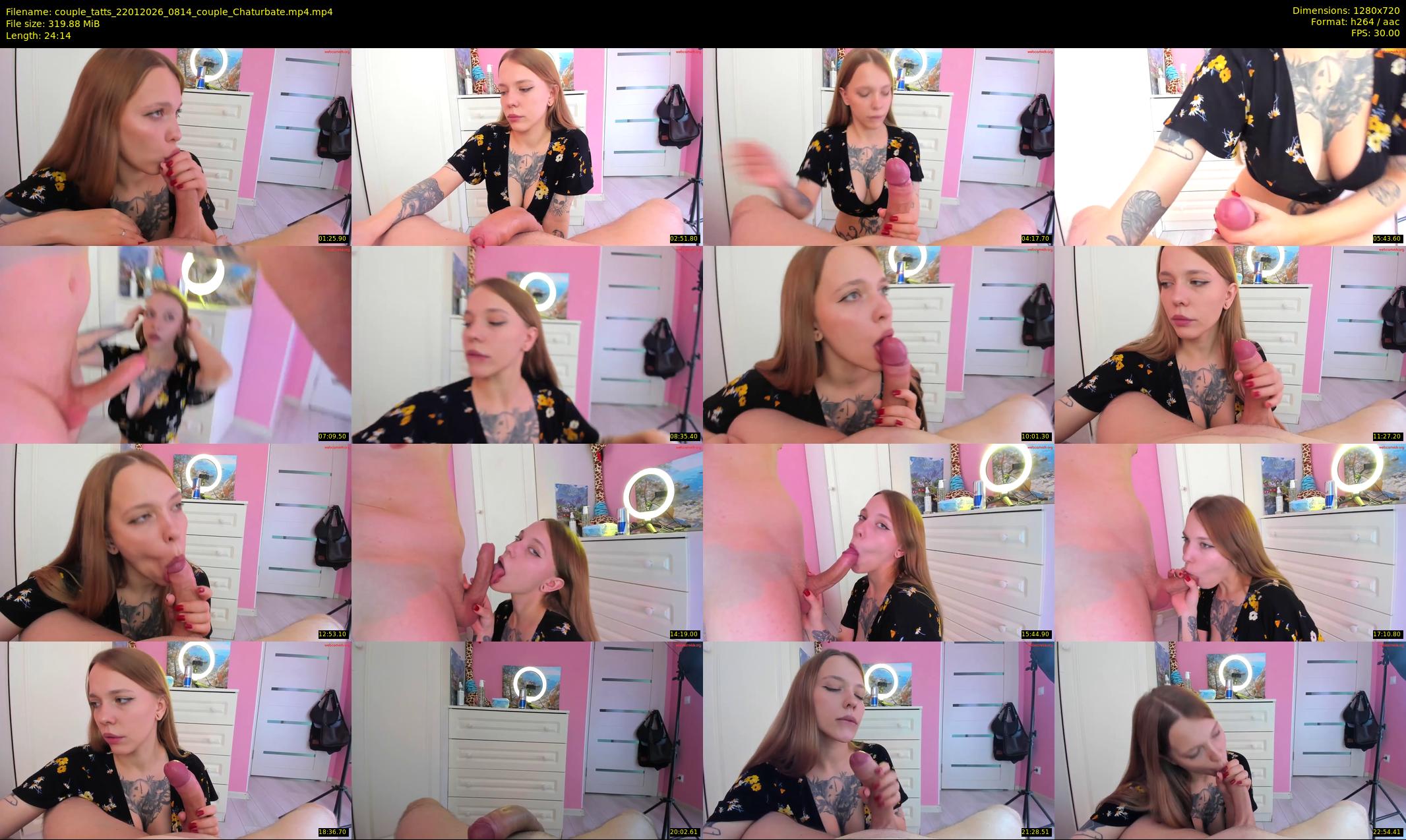 couple_tatts — 25 minute Chaturbate couple cam show recording, 720p, Jan 22, 2026