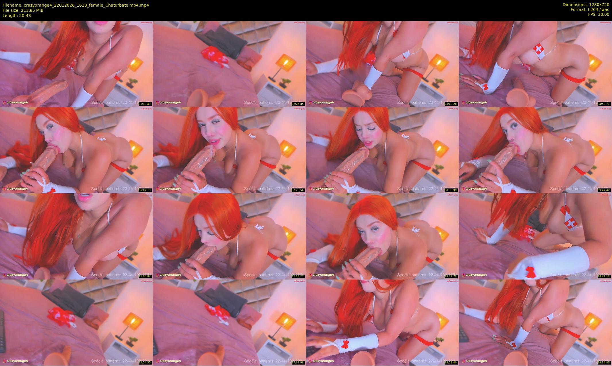 crazyorange4 — 21 minute Chaturbate female cam show recording, 720p, Jan 22, 2026