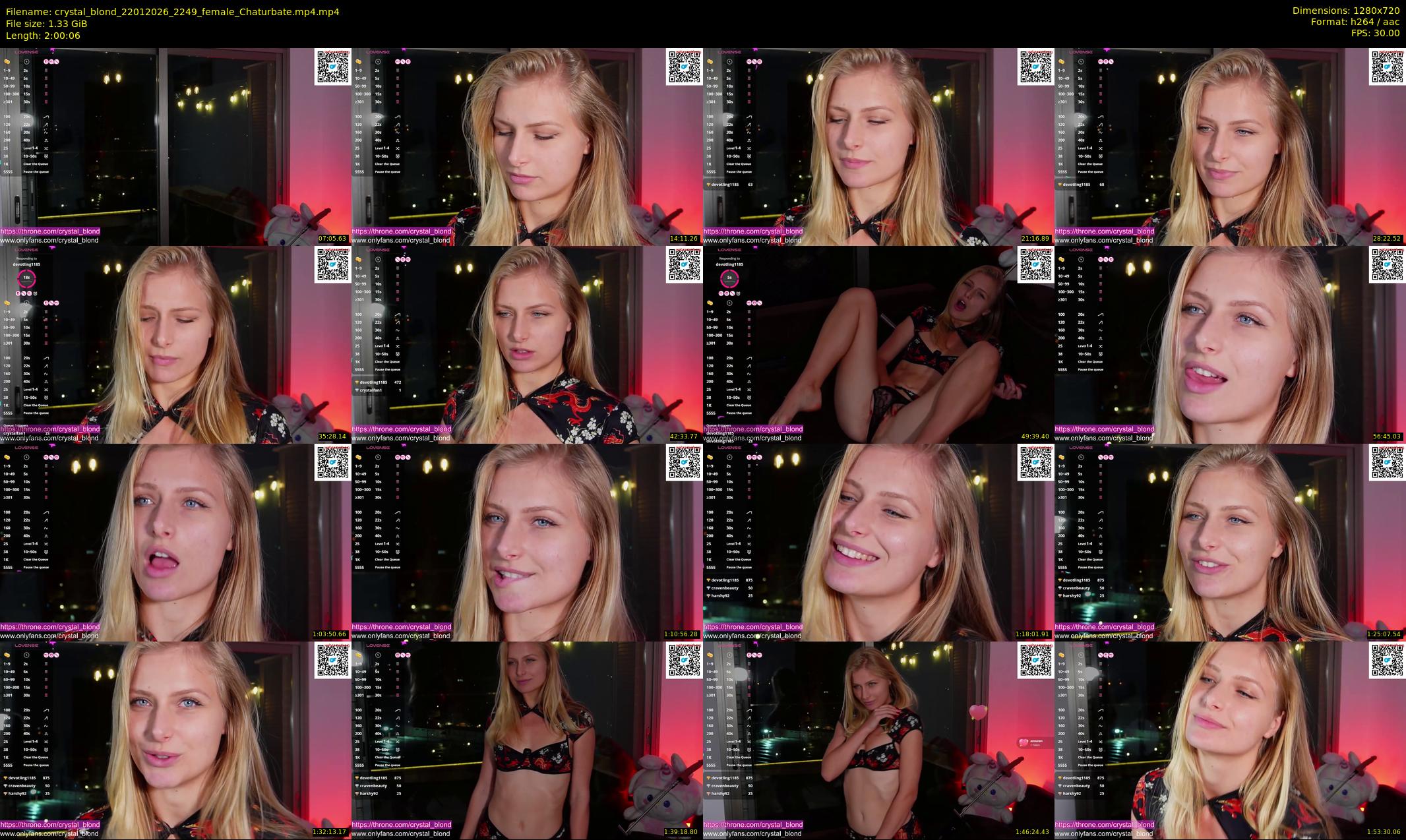 crystal_blond — 121 minute Chaturbate female cam show recording, 720p, Jan 22, 2026