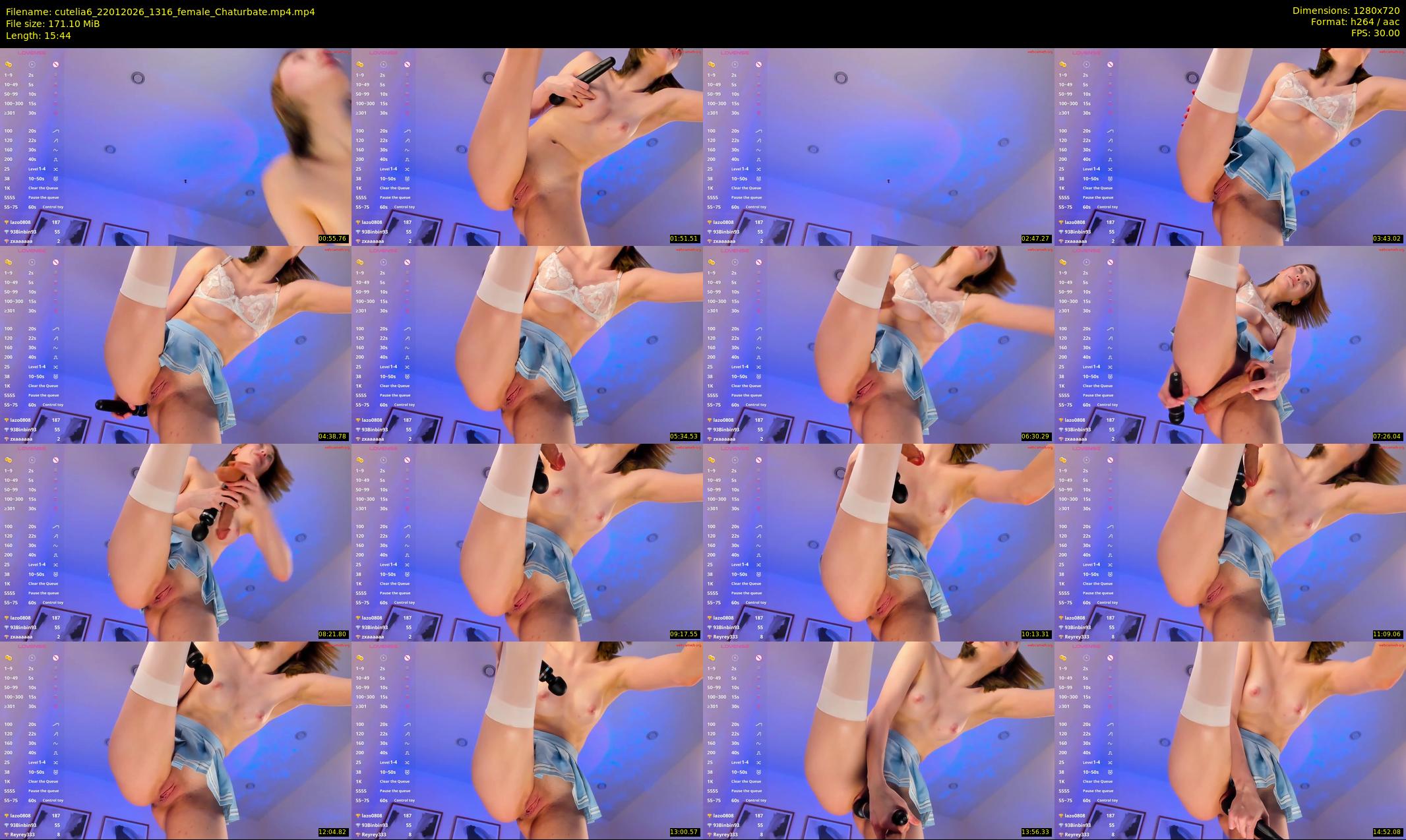 cutelia6 — 16 minute Chaturbate female cam show recording, 720p, Jan 22, 2026