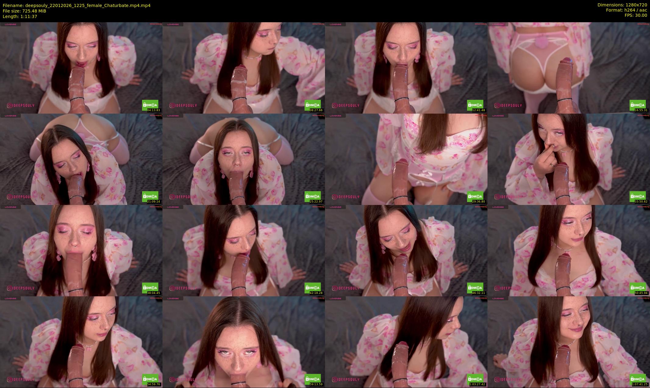 deepsouly — 72 minute Chaturbate female cam show recording, 720p, Jan 22, 2026