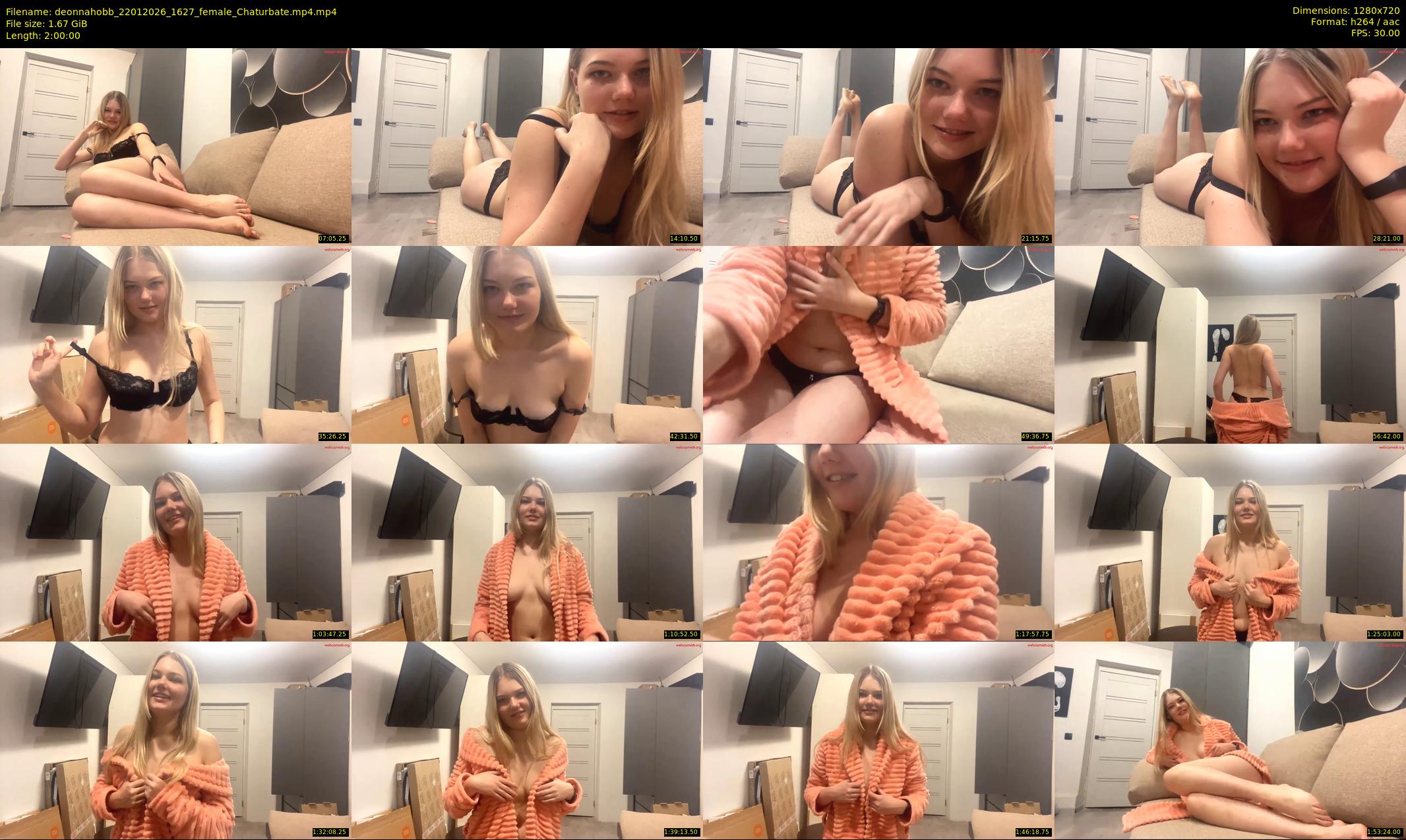 deonnahobb — 120 minute Chaturbate female cam show recording, 720p, Jan 22, 2026