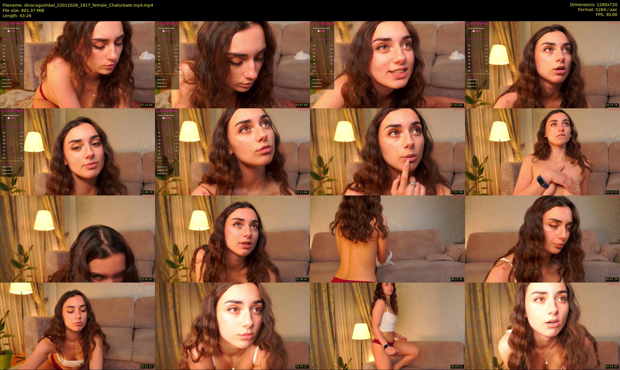 dinacaguimbal — 44 minute Chaturbate female cam show recording, 720p, Jan 22, 2026