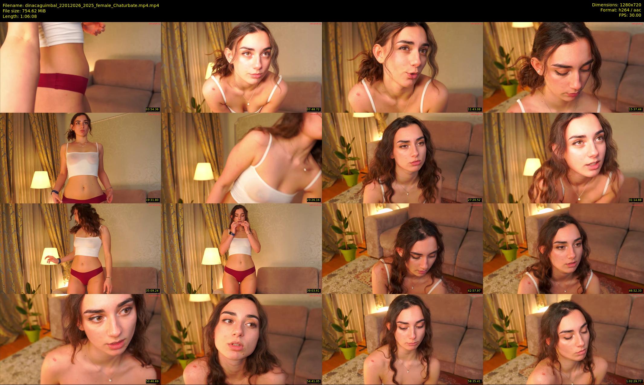 dinacaguimbal — 67 minute Chaturbate female cam show recording, 720p, Jan 22, 2026