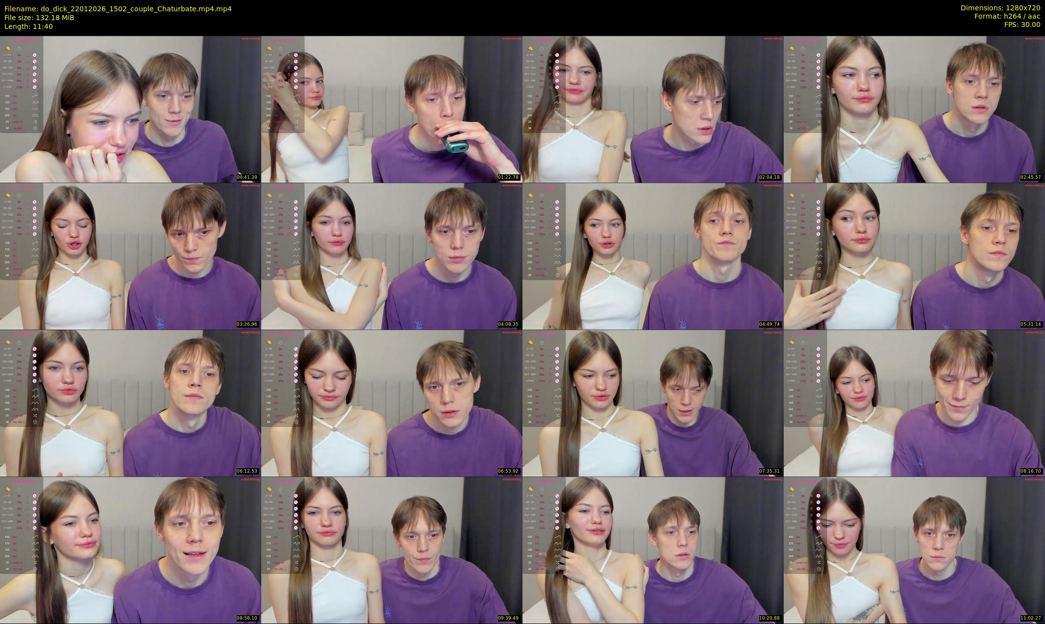 do_dick — 12 minute Chaturbate couple cam show recording, 720p, Jan 22, 2026