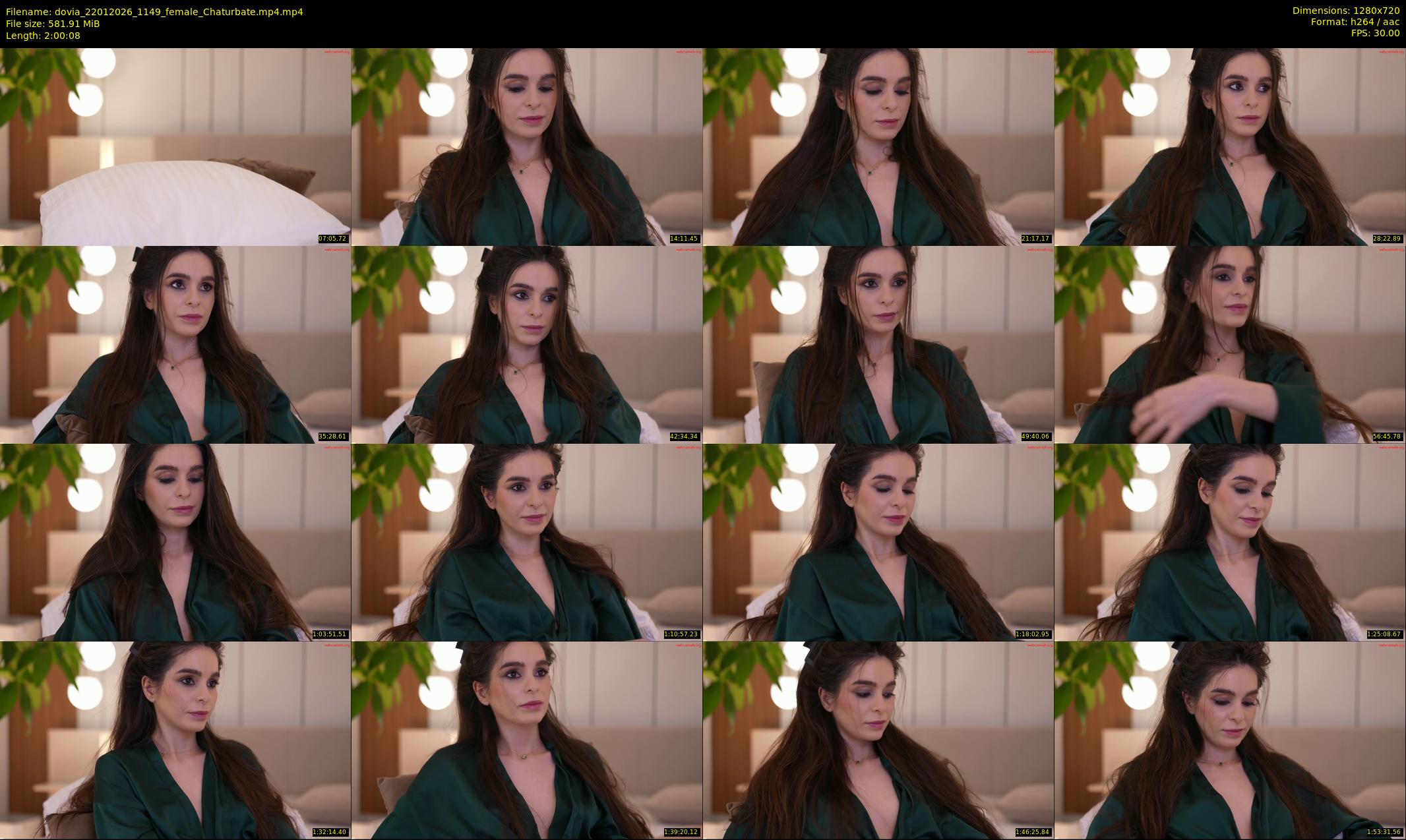 dovia — 121 minute Chaturbate female cam show recording, 720p, Jan 22, 2026