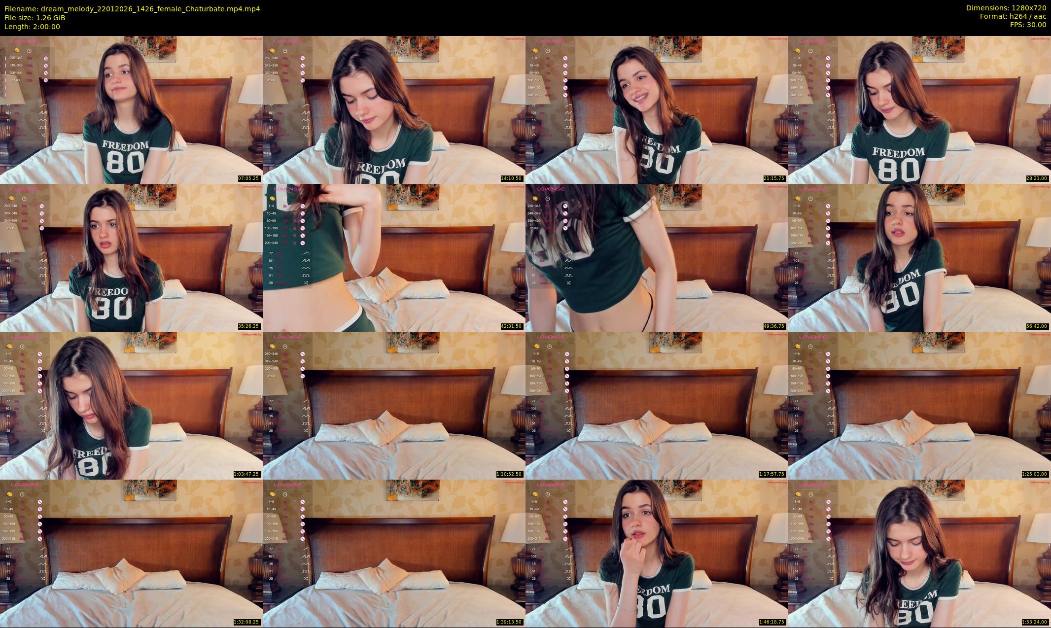 dream_melody — 120 minute Chaturbate female cam show recording, 720p, Jan 22, 2026