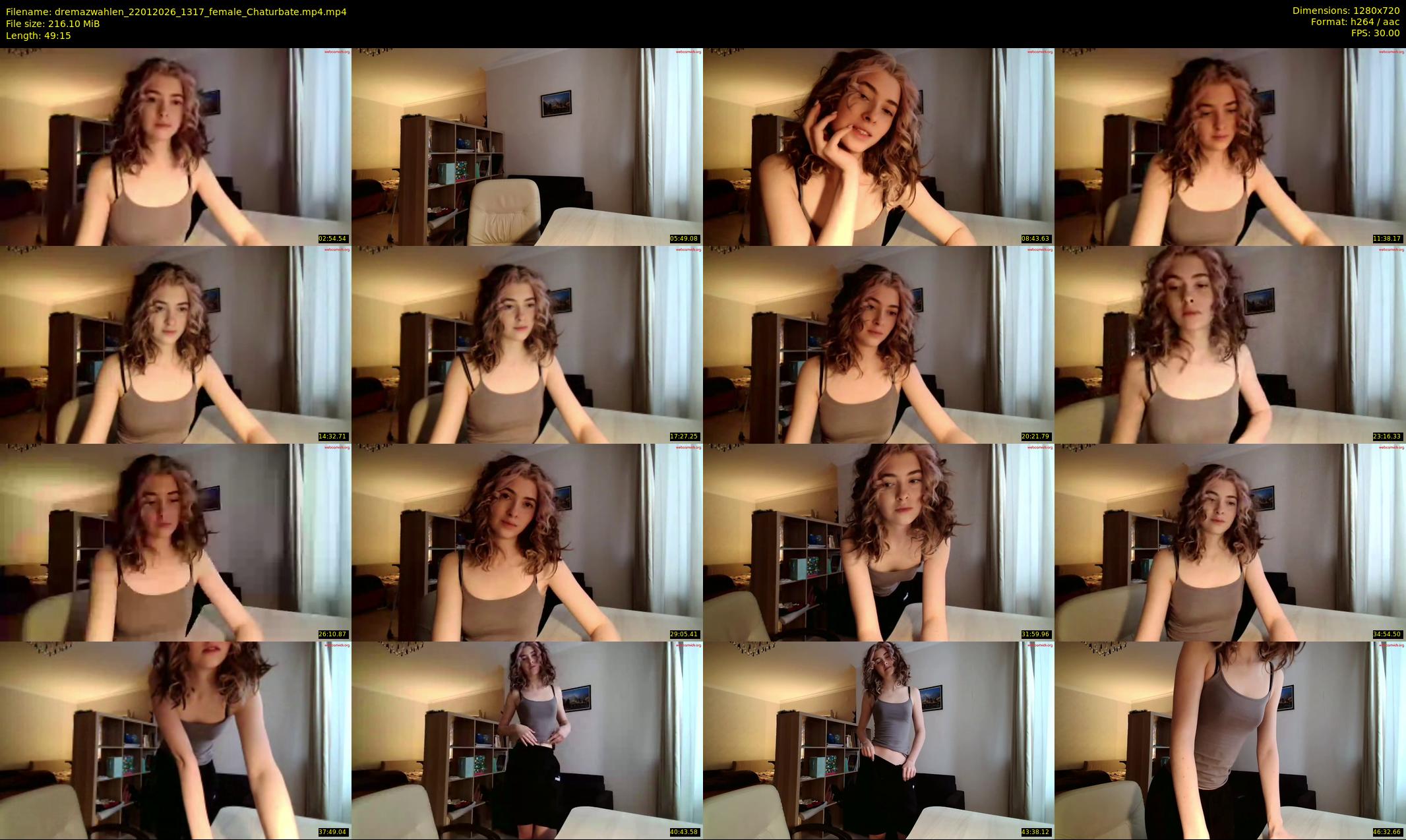 dremazwahlen — 50 minute Chaturbate female cam show recording, 720p, Jan 22, 2026