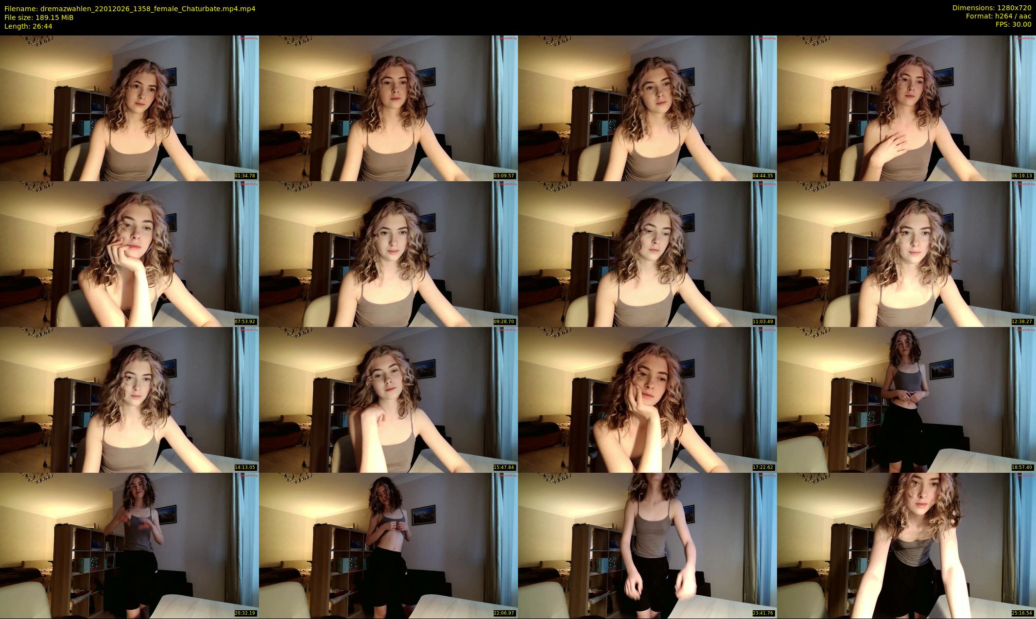 dremazwahlen — 27 minute Chaturbate female cam show recording, 720p, Jan 22, 2026