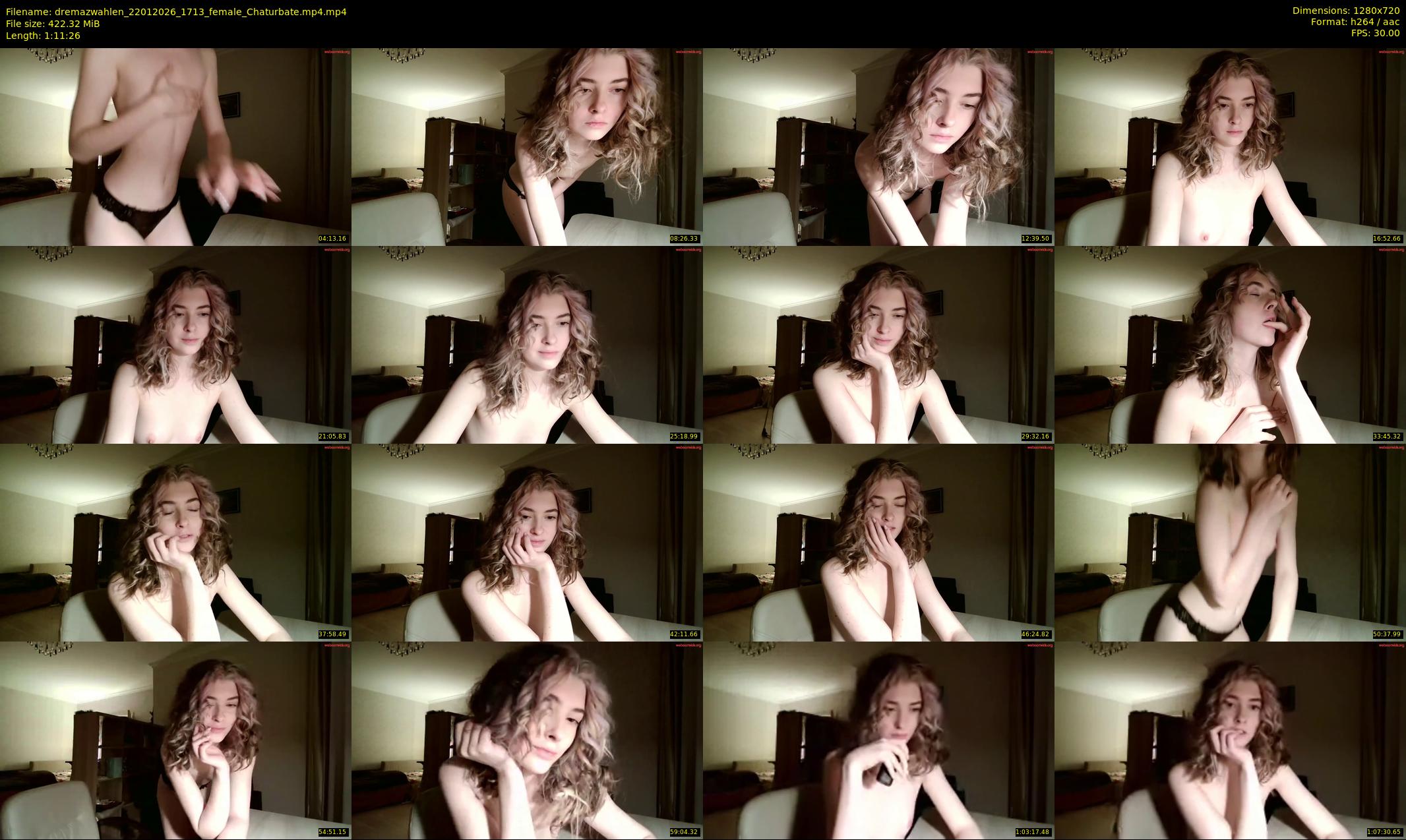 dremazwahlen — 72 minute Chaturbate female cam show recording, 720p, Jan 22, 2026