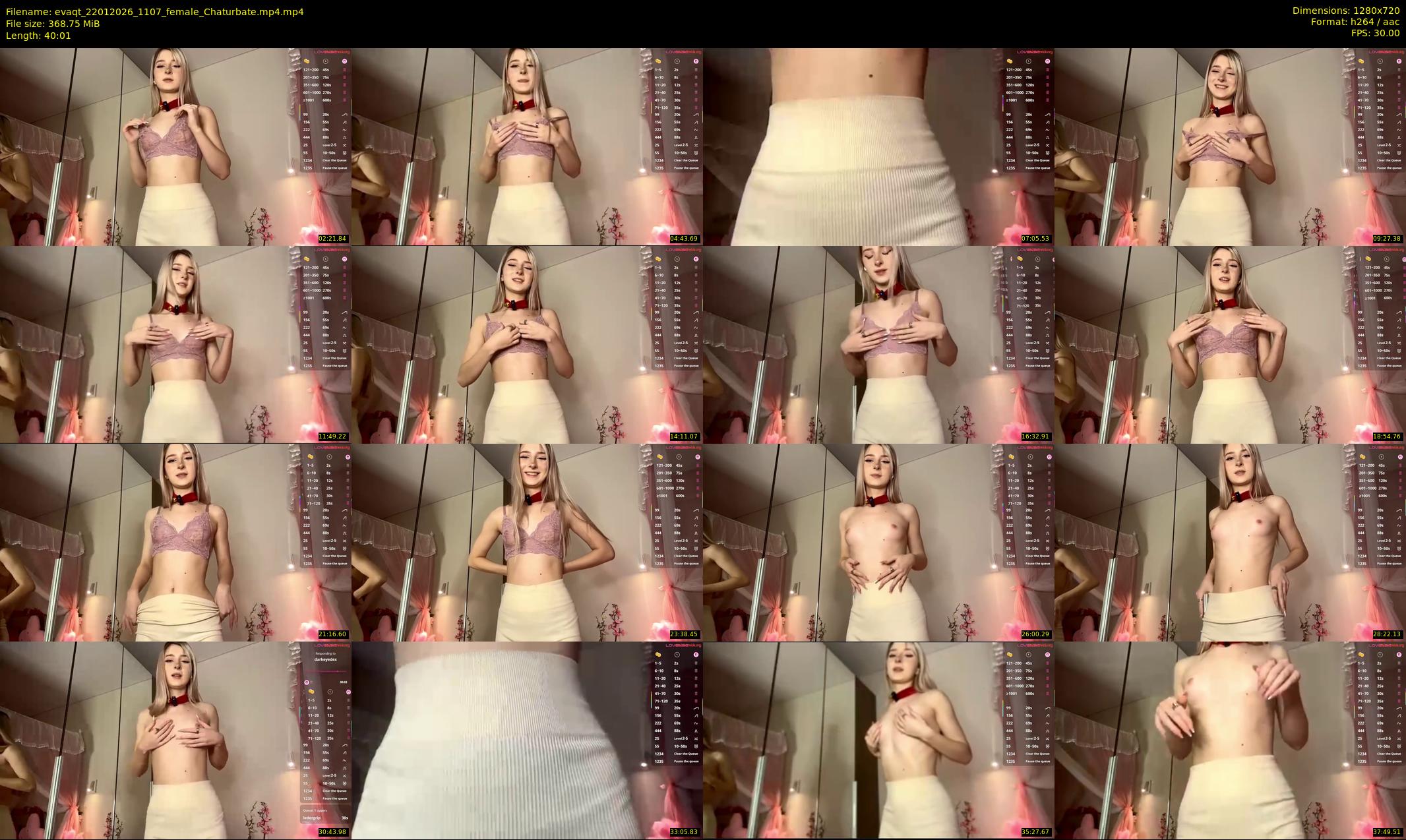 evaqt — 41 minute Chaturbate female cam show recording, 720p, Jan 22, 2026