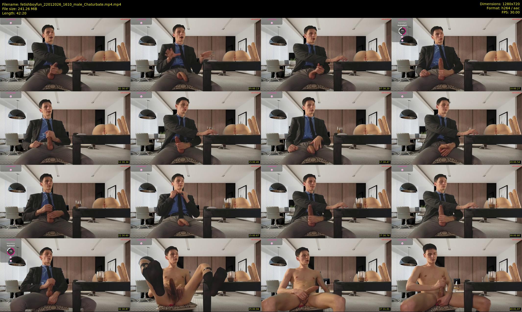 fetishboyfun — 43 minute Chaturbate male cam show recording, 720p, Jan 22, 2026