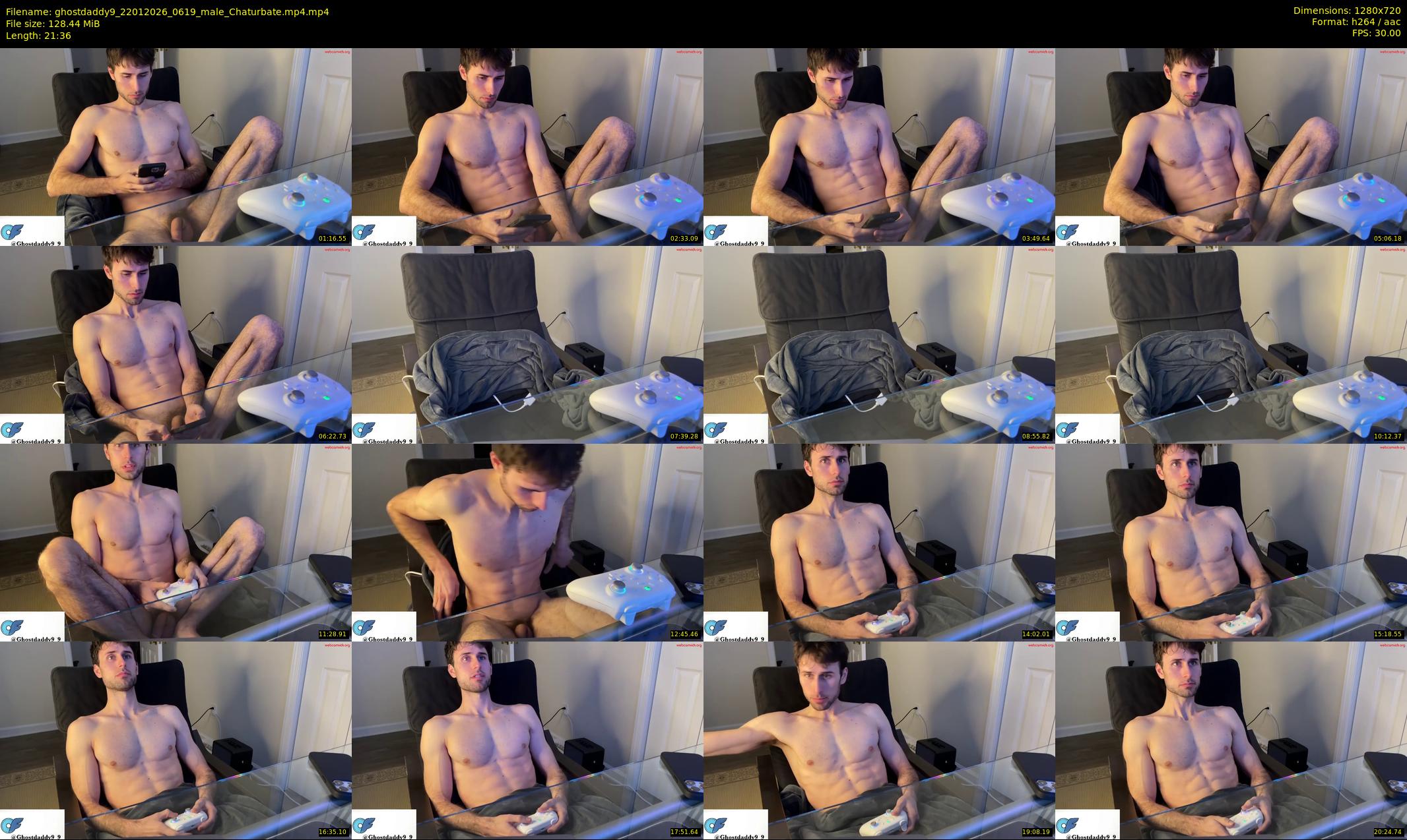 ghostdaddy9 — 22 minute Chaturbate male cam show recording, 720p, Jan 22, 2026