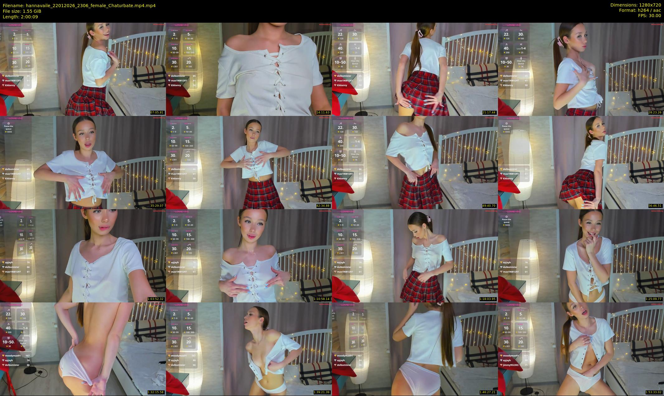 hannavaile — 121 minute Chaturbate female cam show recording, 720p, Jan 22, 2026