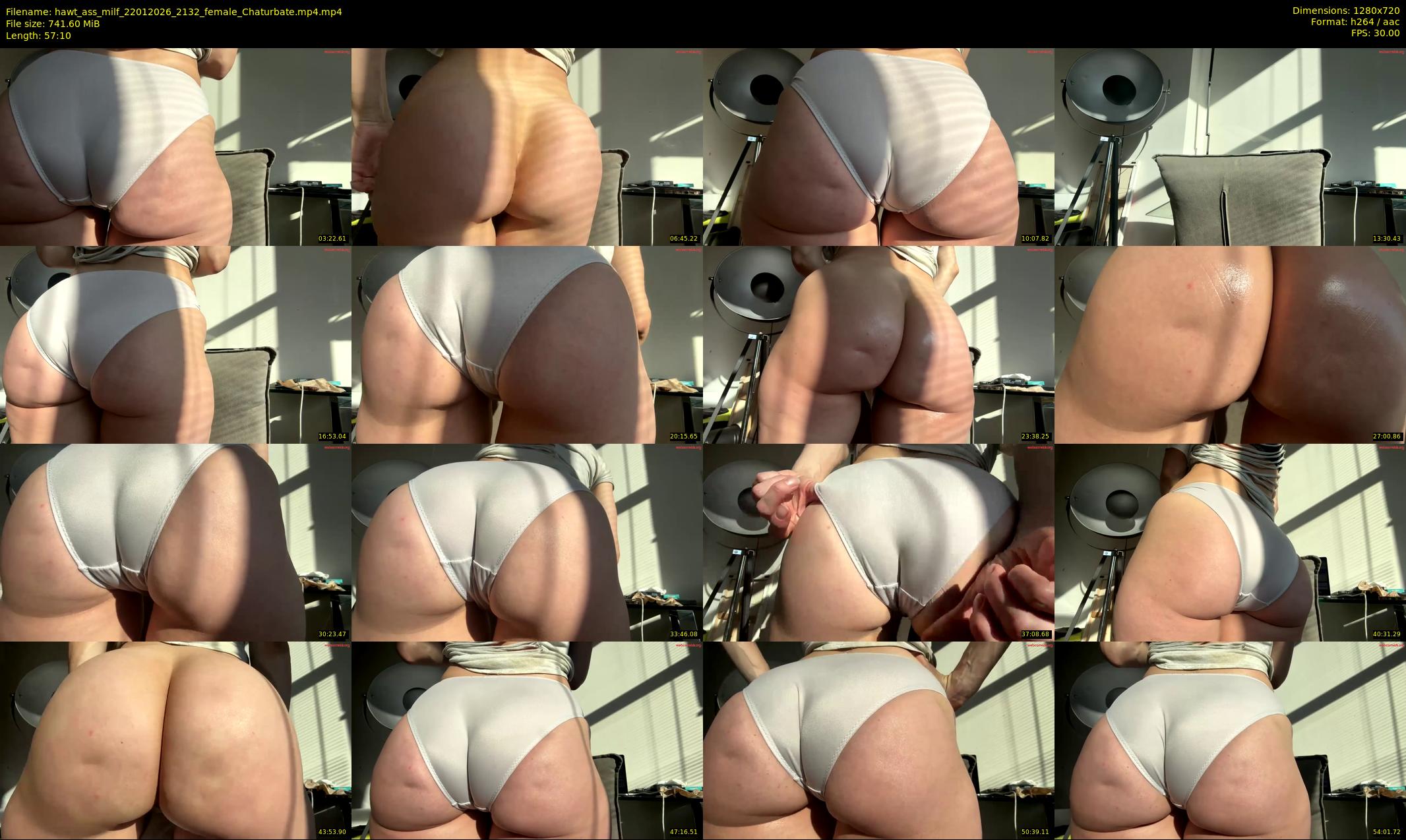 hawt_ass_milf — 58 minute Chaturbate female cam show recording, 720p, Jan 22, 2026