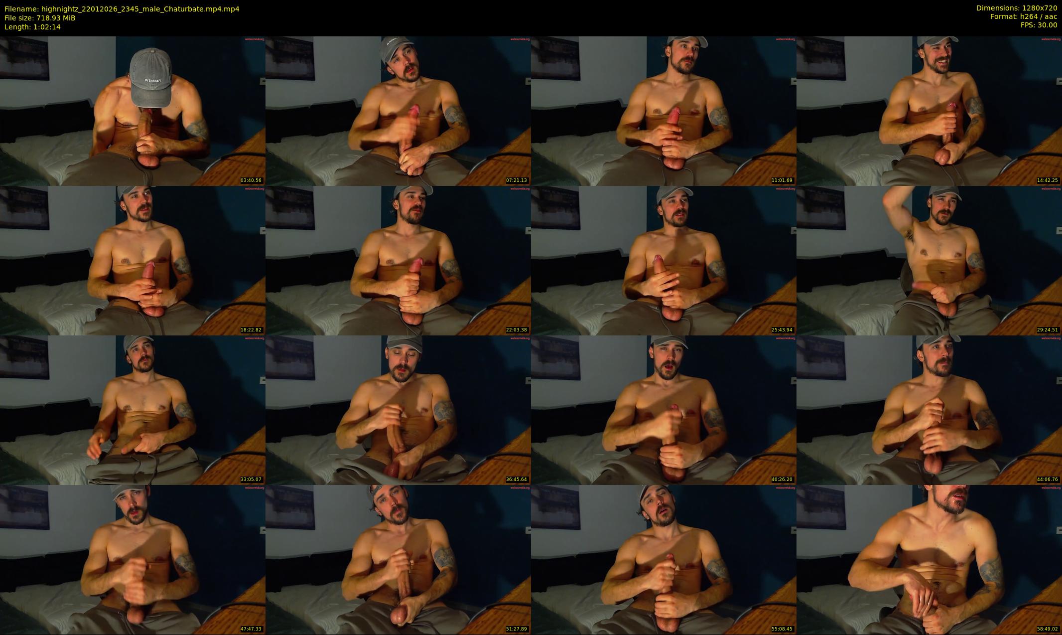 highnightz — 63 minute Chaturbate male cam show recording, 720p, Jan 22, 2026