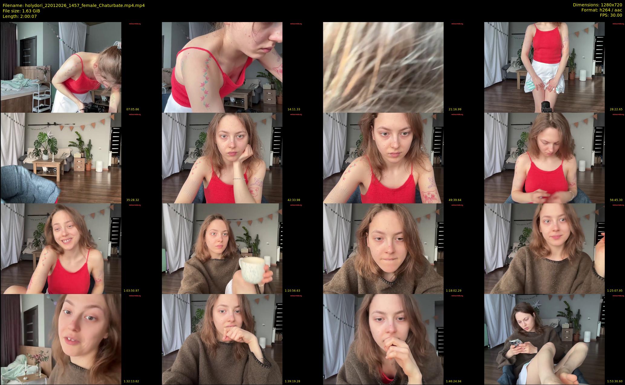 holydori — 121 minute Chaturbate female cam show recording, 720p, Jan 22, 2026