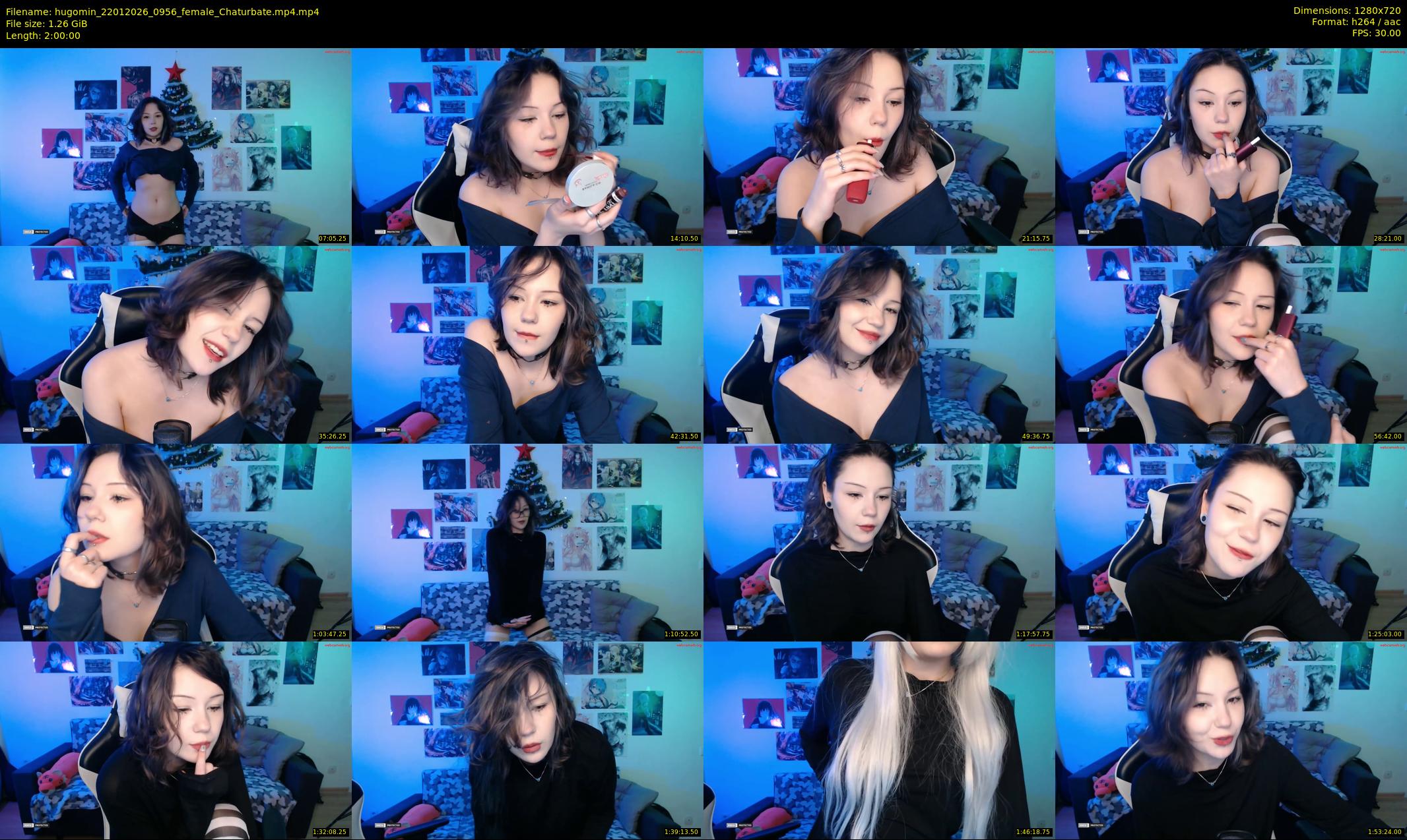 hugomin — 120 minute Chaturbate female cam show recording, 720p, Jan 22, 2026