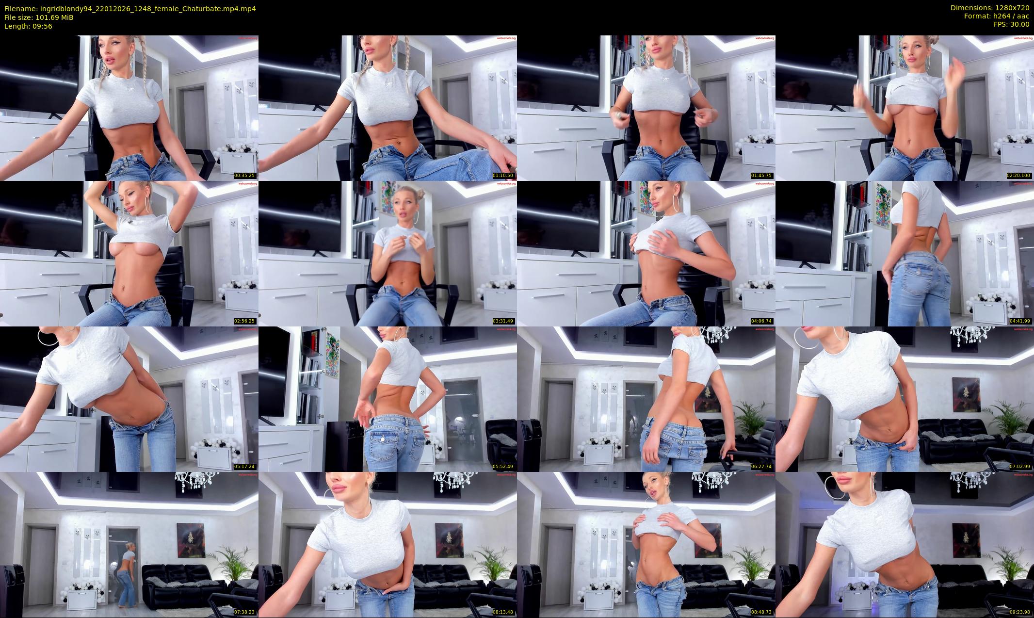 ingridblondy94 — 10 minute Chaturbate female cam show recording, 720p, Jan 22, 2026