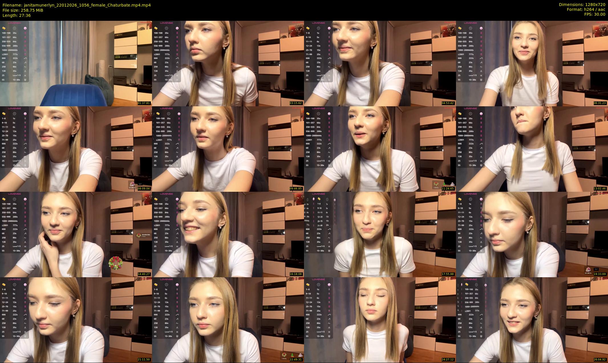 janitamunerlyn — 28 minute Chaturbate female cam show recording, 720p, Jan 22, 2026