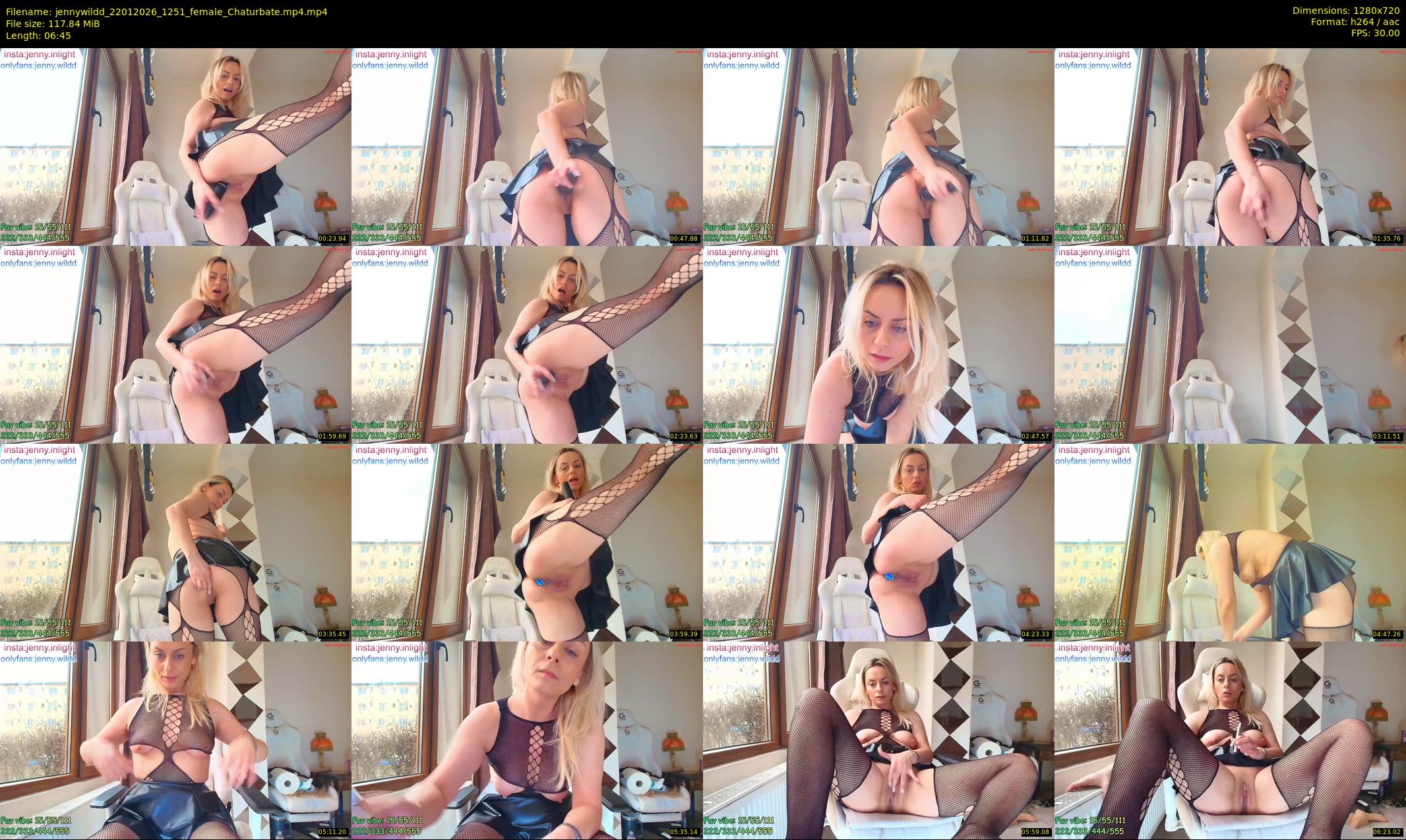 jennywildd — 7 minute Chaturbate female cam show recording, 720p, Jan 22, 2026