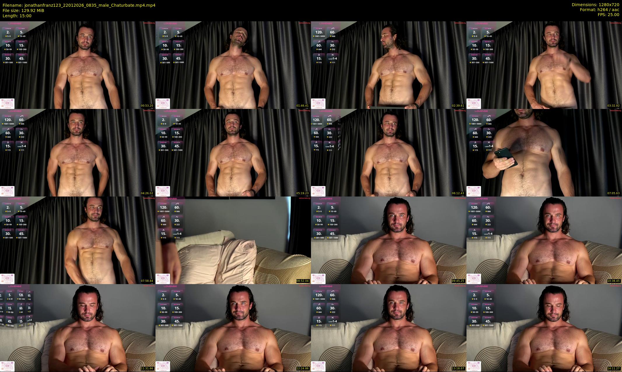 jonathanfranz123 — 15 minute Chaturbate male cam show recording, 720p, Jan 22, 2026