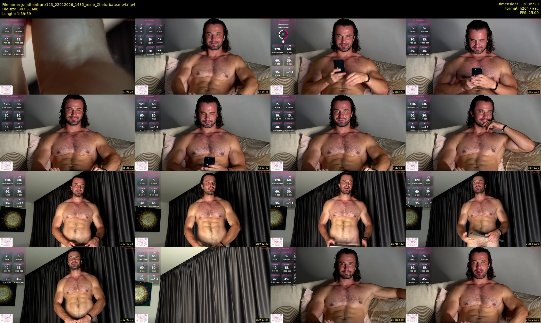jonathanfranz123 — 120 minute Chaturbate male cam show recording, 720p, Jan 22, 2026