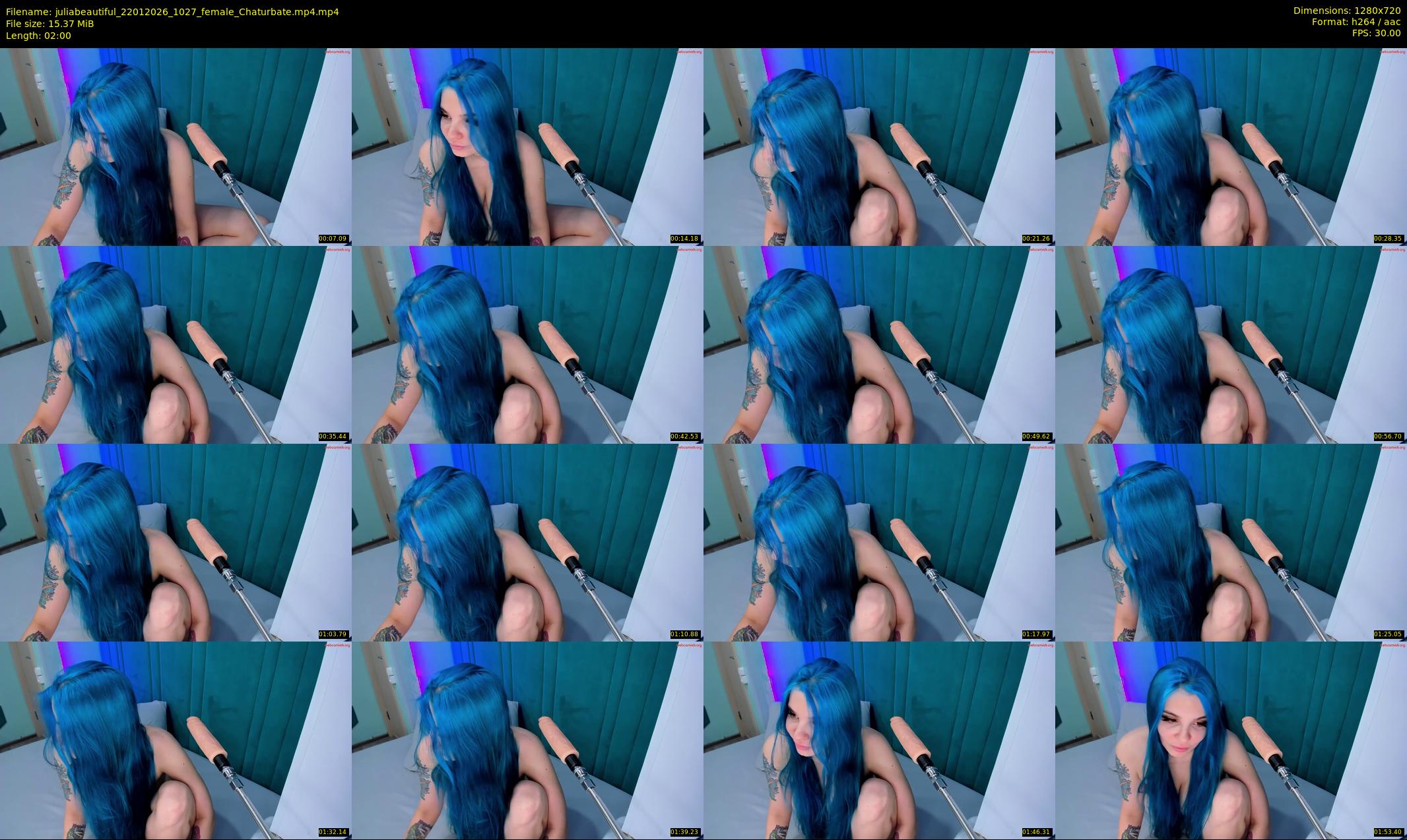 juliabeautiful — 2 minute Chaturbate female cam show recording, 720p, Jan 22, 2026