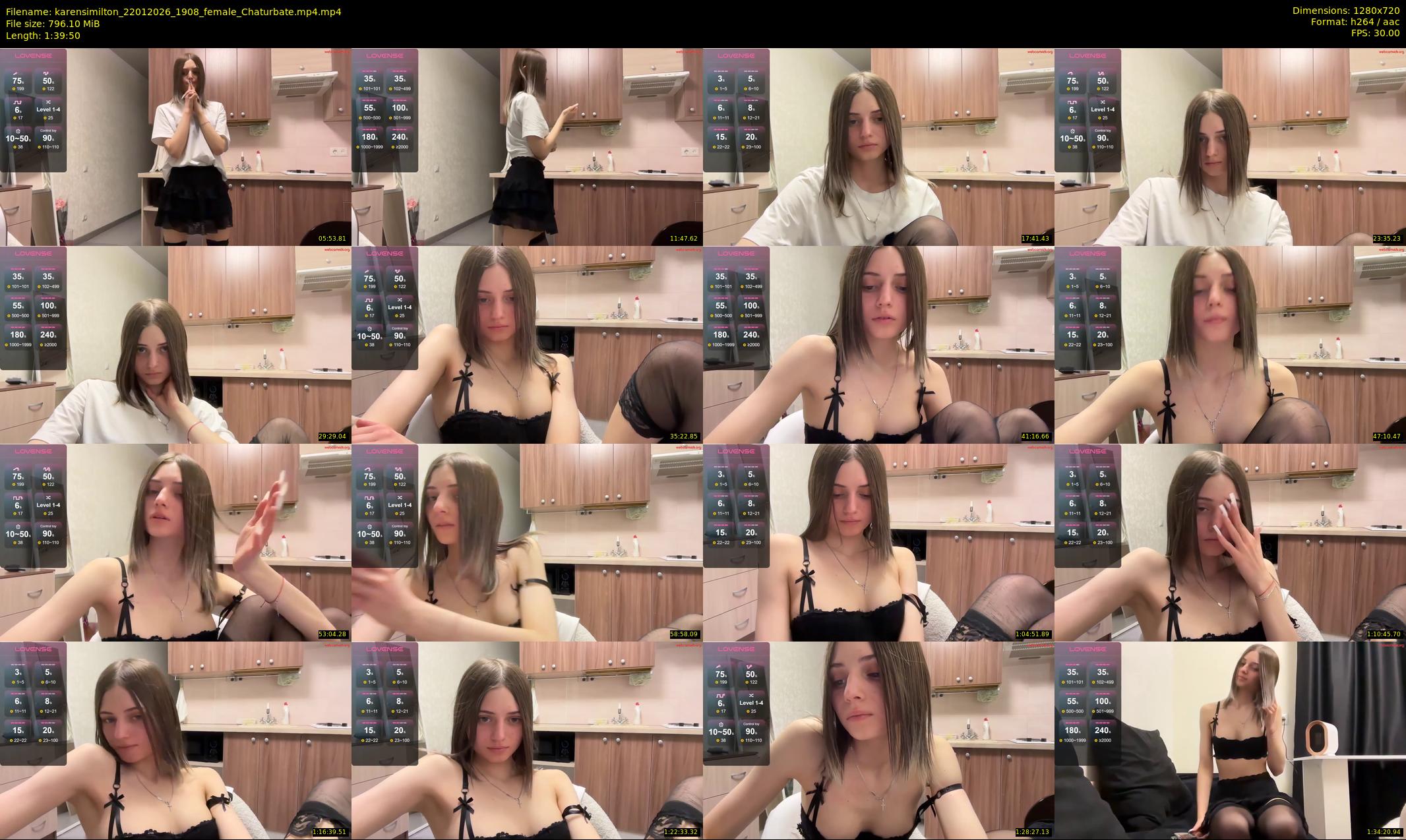karensimilton — 100 minute Chaturbate female cam show recording, 720p, Jan 22, 2026