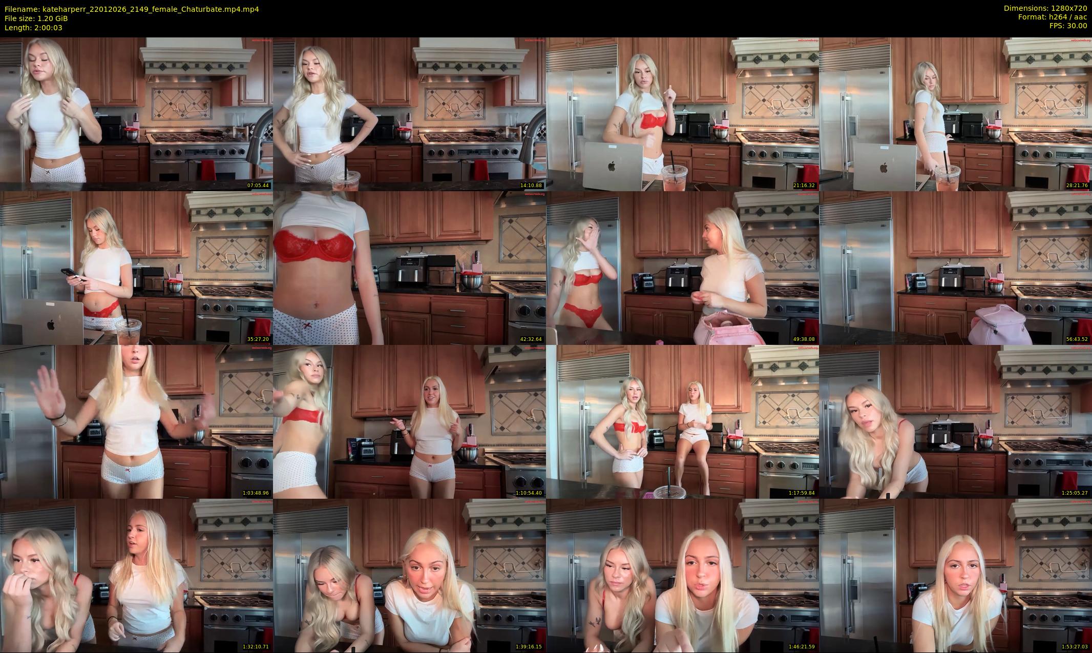 kateharperr — 121 minute Chaturbate female cam show recording, 720p, Jan 22, 2026