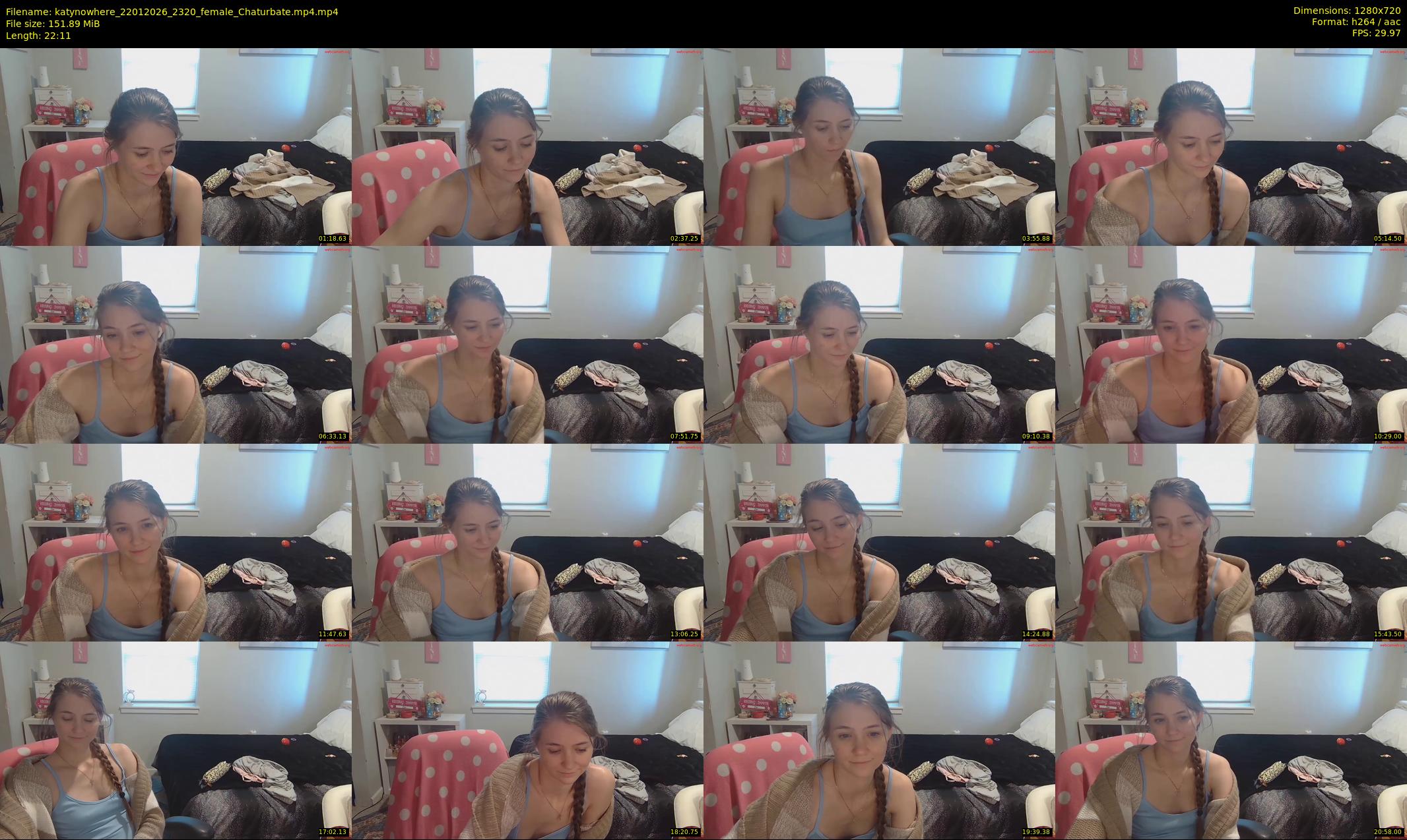 katynowhere — 23 minute Chaturbate female cam show recording, 720p, Jan 22, 2026
