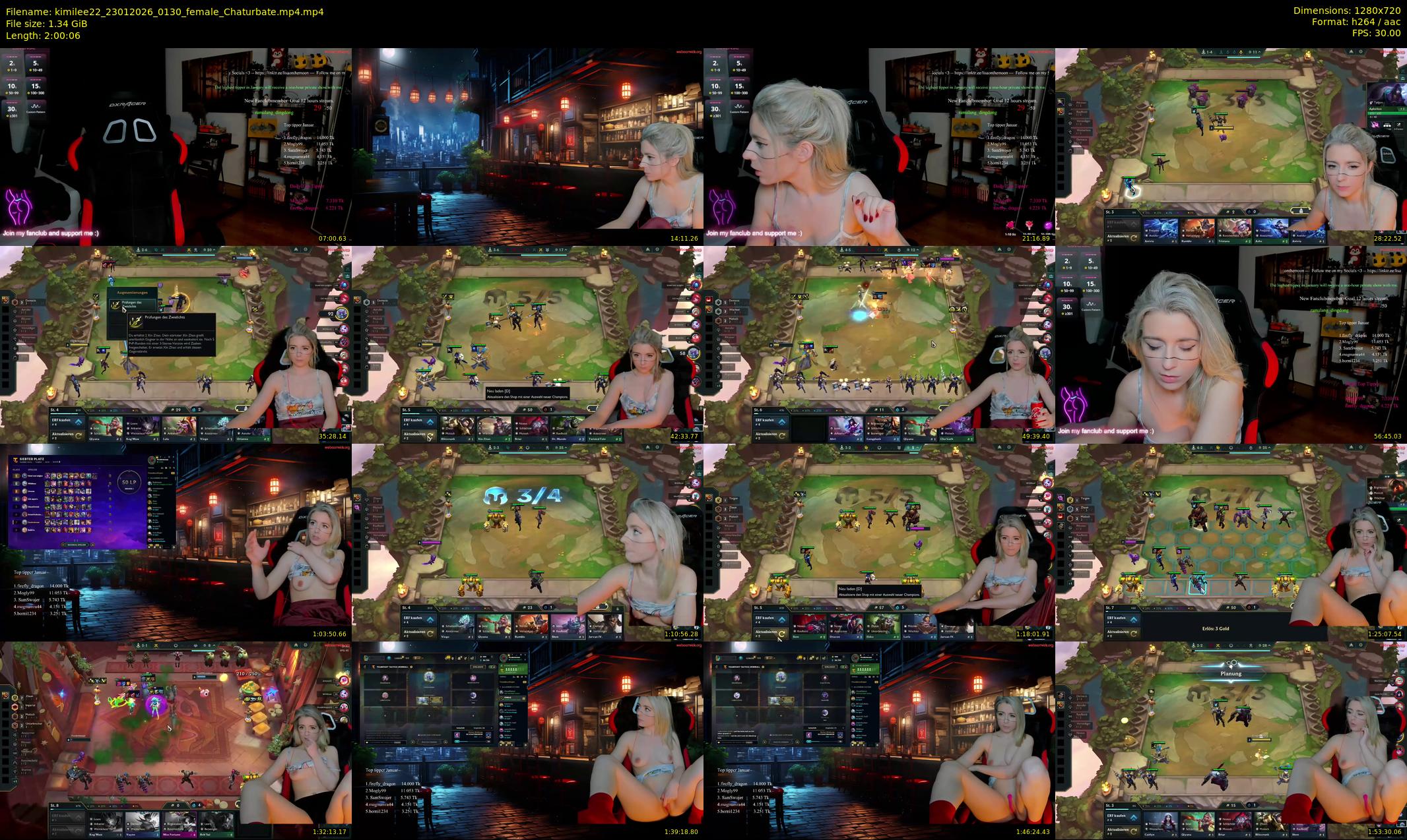 kimilee22 — 121 minute Chaturbate female cam show recording, 720p, Jan 23, 2026