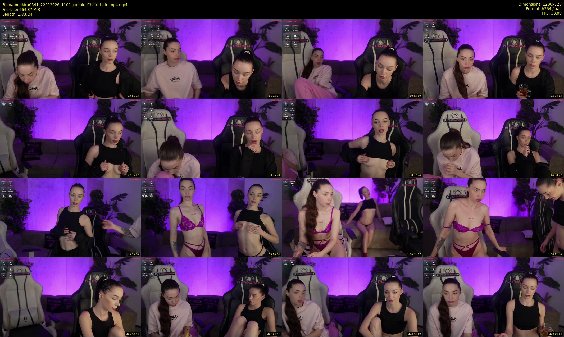 kira0541 — 94 minute Chaturbate couple cam show recording, 720p, Jan 22, 2026