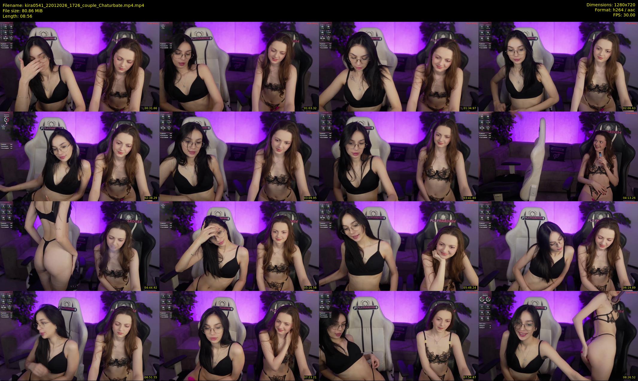kira0541 — 9 minute Chaturbate couple cam show recording, 720p, Jan 22, 2026