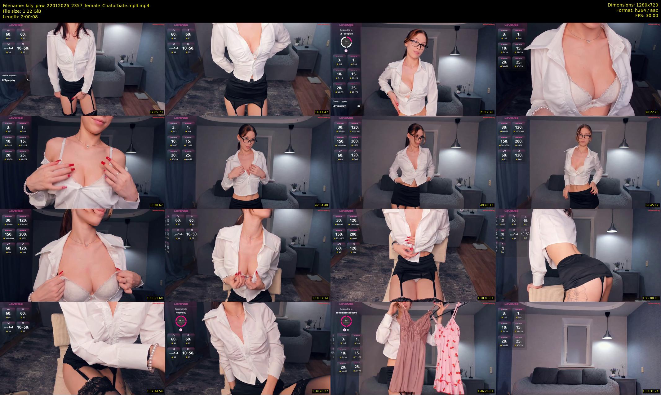 kity_paw — 121 minute Chaturbate female cam show recording, 720p, Jan 22, 2026