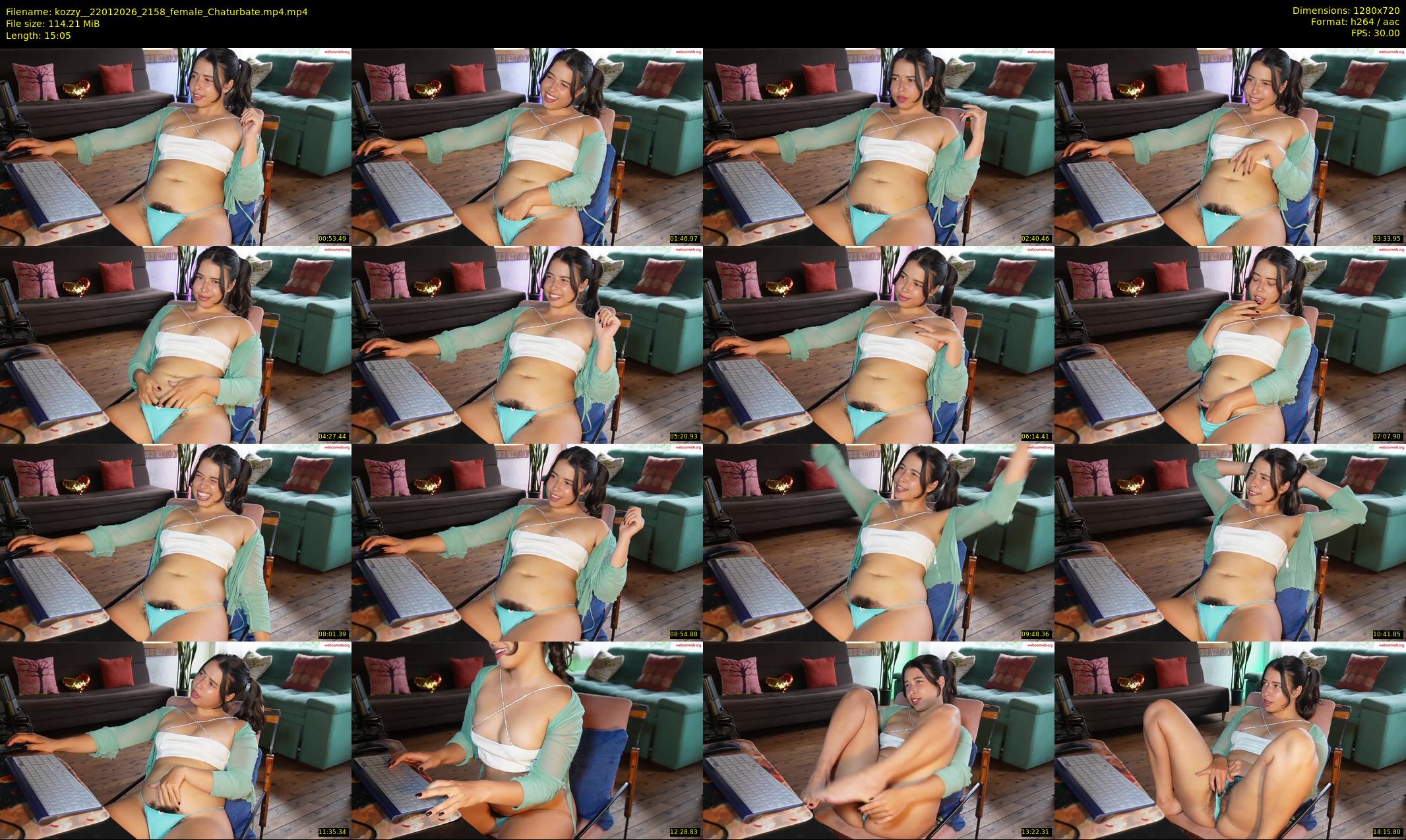 kozzy_ — 16 minute Chaturbate female cam show recording, 720p, Jan 22, 2026