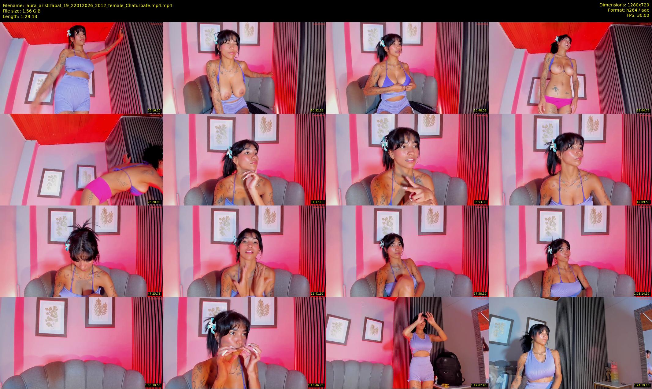 laura_aristizabal_19 — 90 minute Chaturbate female cam show recording, 720p, Jan 22, 2026
