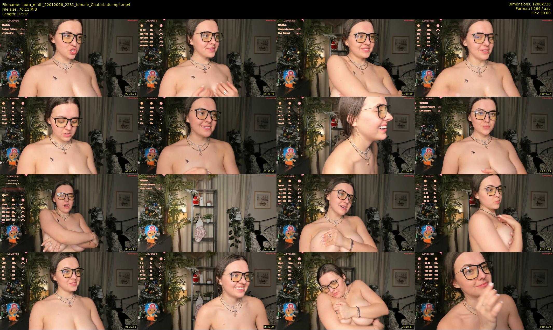laura_mutti — 8 minute Chaturbate female cam show recording, 720p, Jan 22, 2026