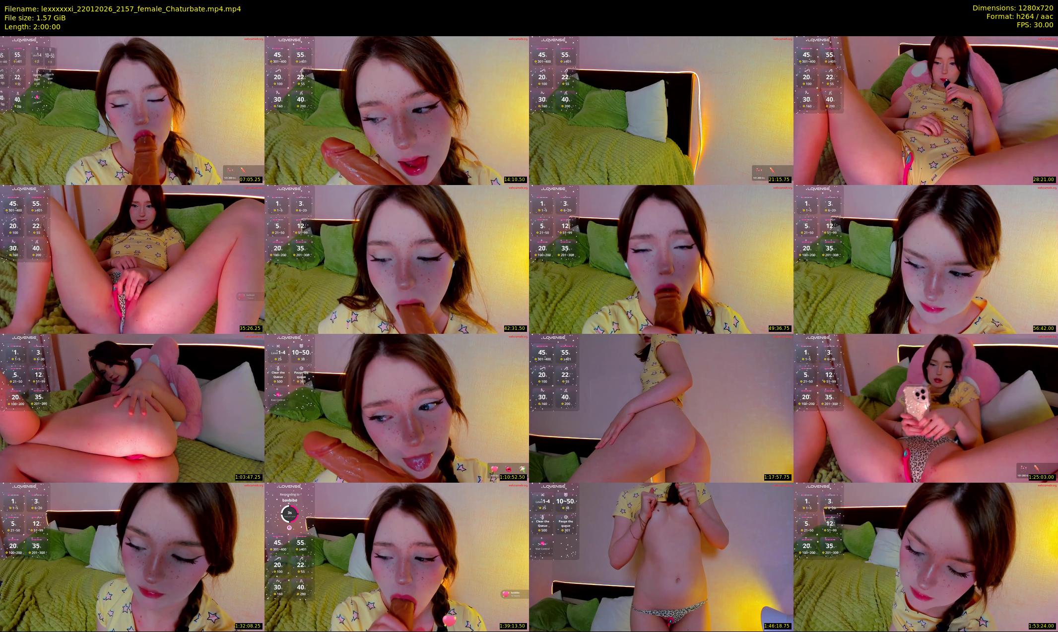 lexxxxxxi — 120 minute Chaturbate female cam show recording, 720p, Jan 22, 2026