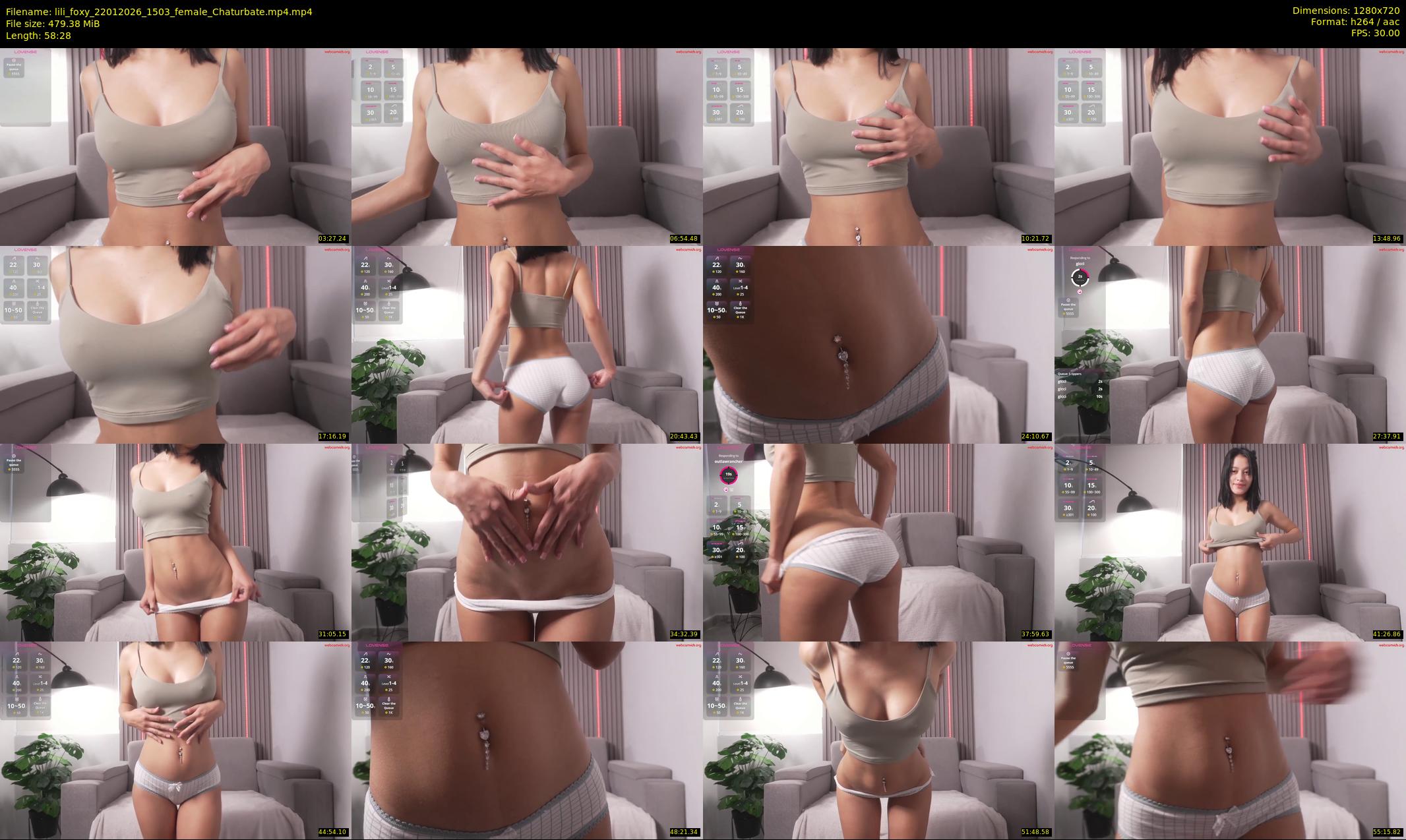 lili_foxy — 59 minute Chaturbate female cam show recording, 720p, Jan 22, 2026