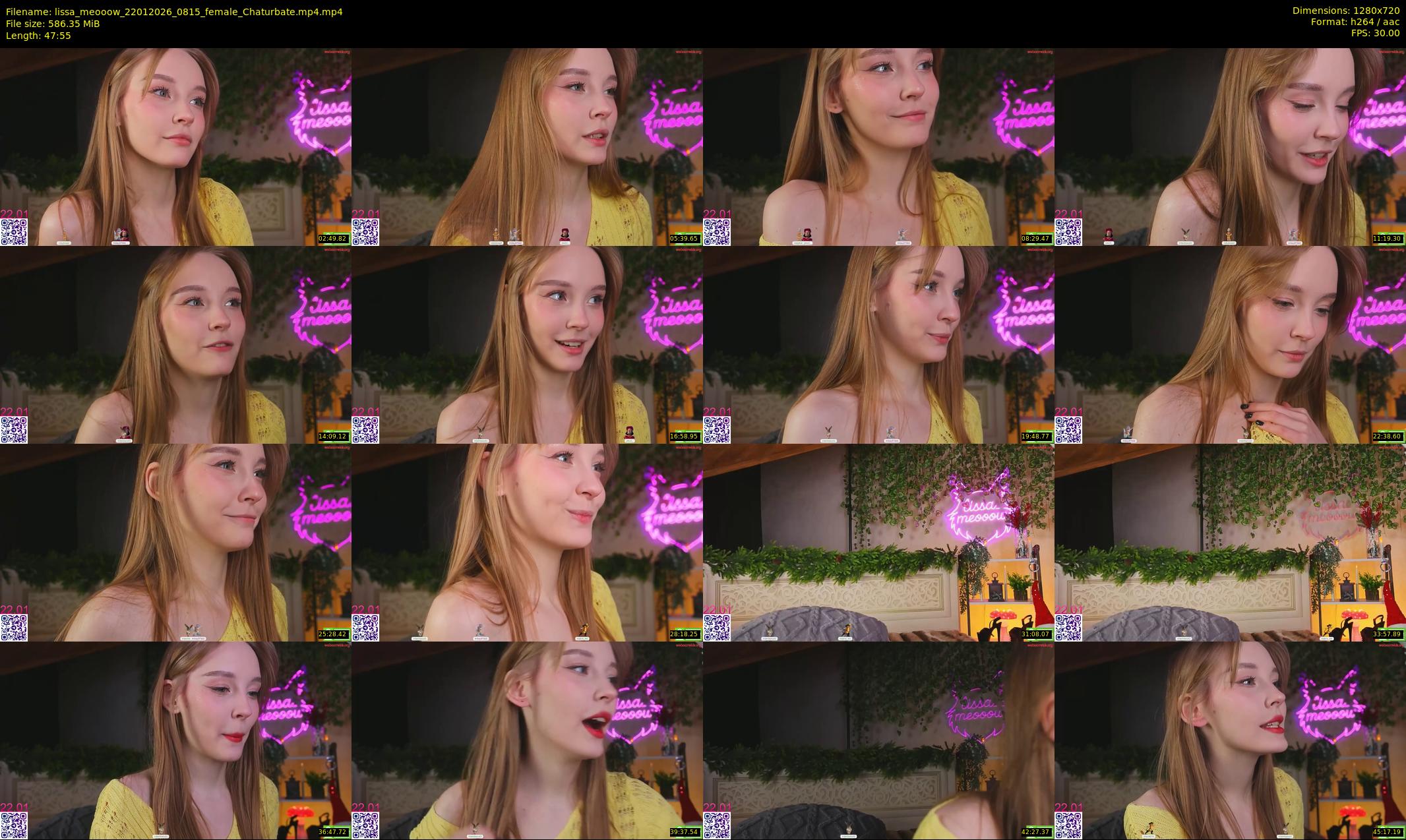 lissa_meooow — 48 minute Chaturbate female cam show recording, 720p, Jan 22, 2026