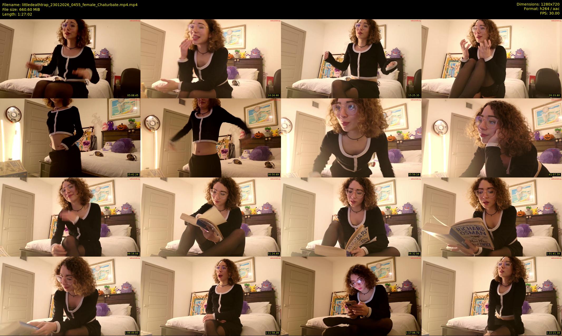 littledeathtrap — 88 minute Chaturbate female cam show recording, 720p, Jan 23, 2026