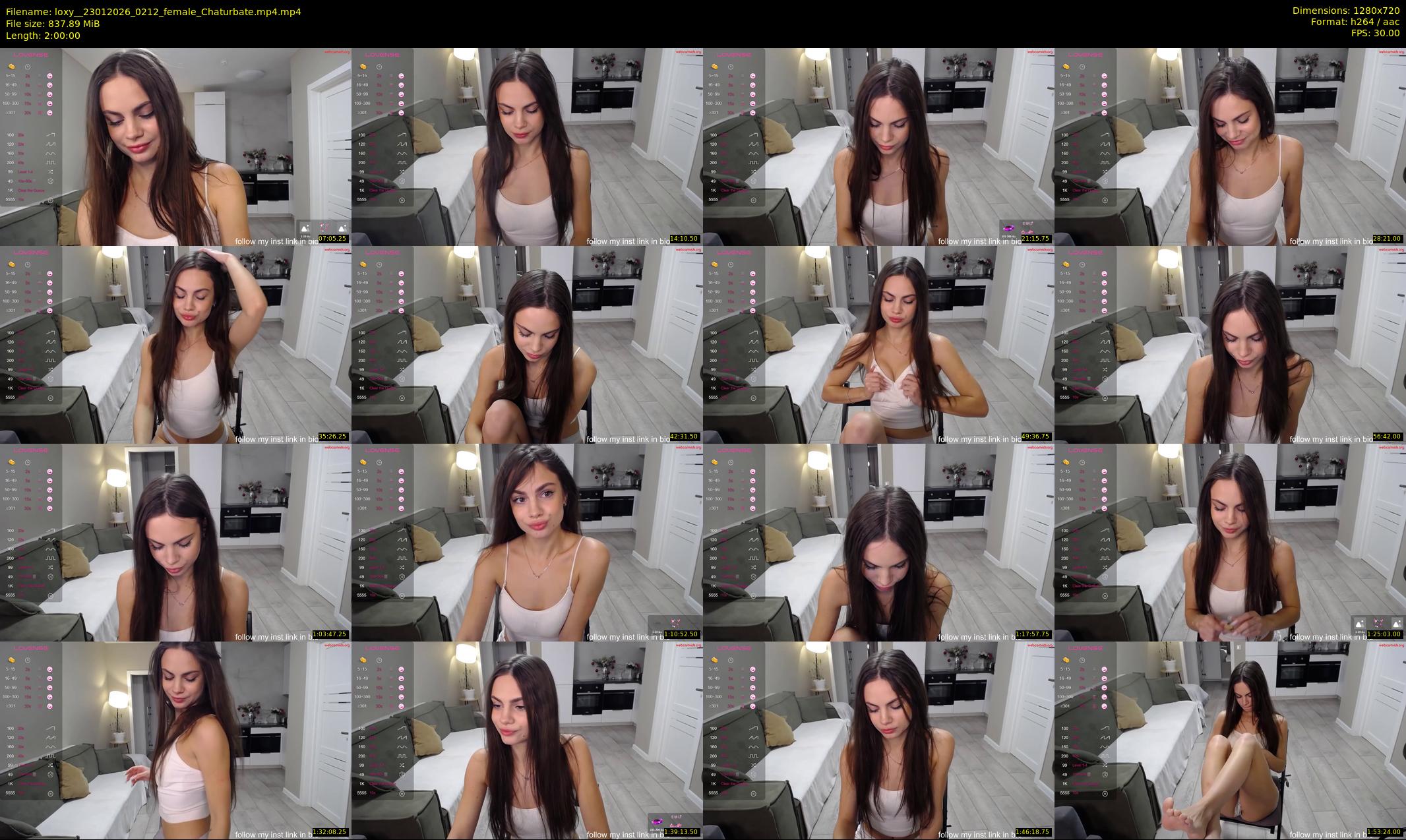 loxy_ — 120 minute Chaturbate female cam show recording, 720p, Jan 23, 2026