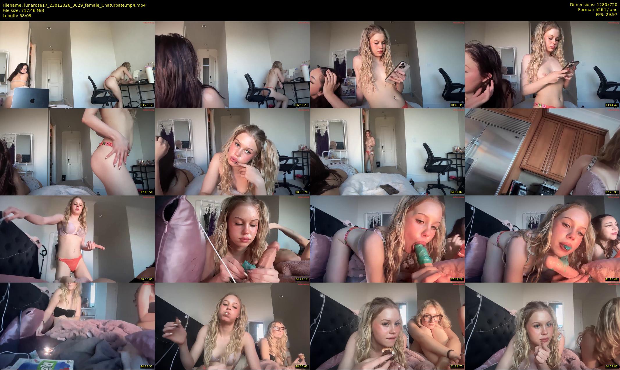 lunarose17 — 59 minute Chaturbate female cam show recording, 720p, Jan 23, 2026