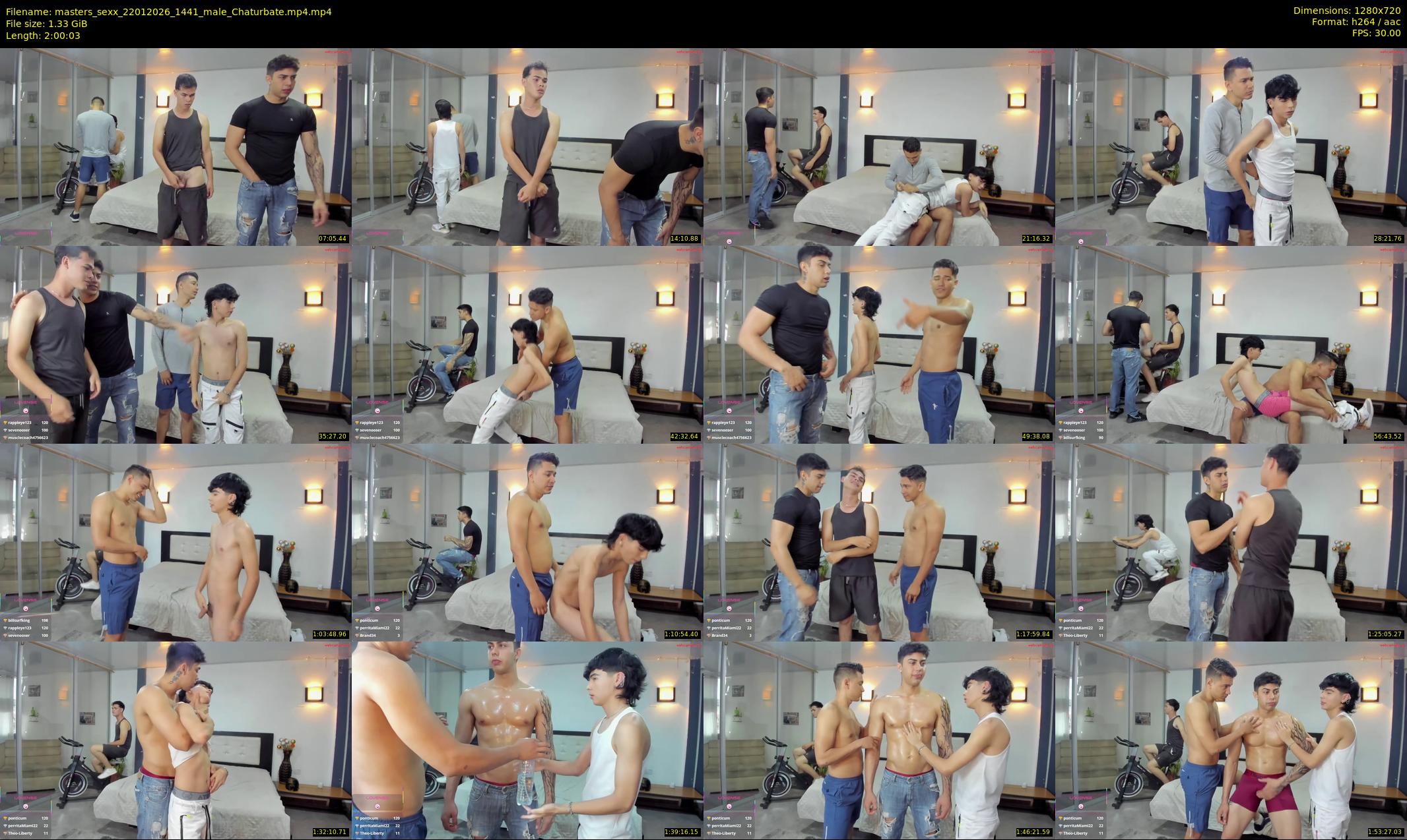 masters_sexx — 121 minute Chaturbate male cam show recording, 720p, Jan 22, 2026