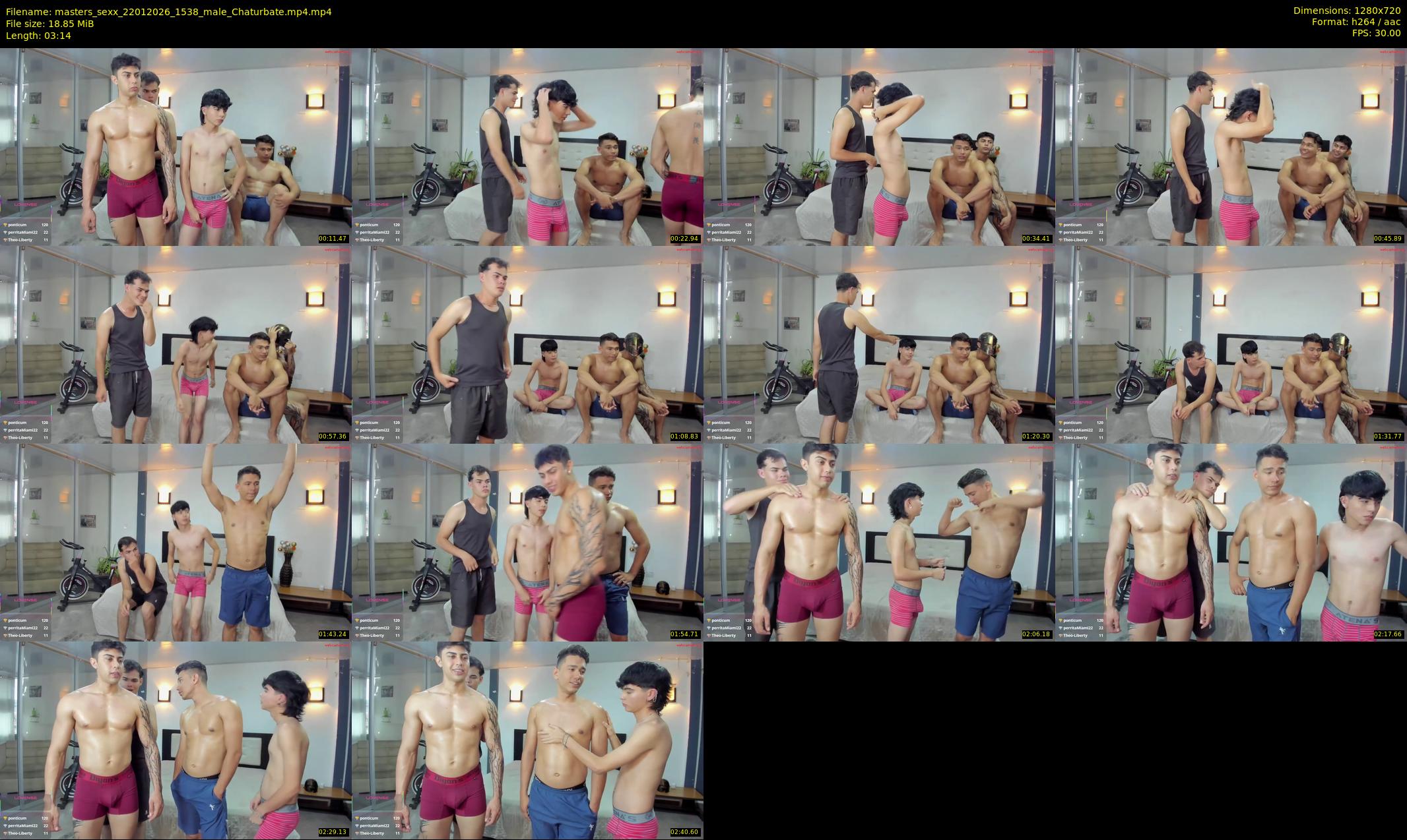 masters_sexx — 4 minute Chaturbate male cam show recording, 720p, Jan 22, 2026