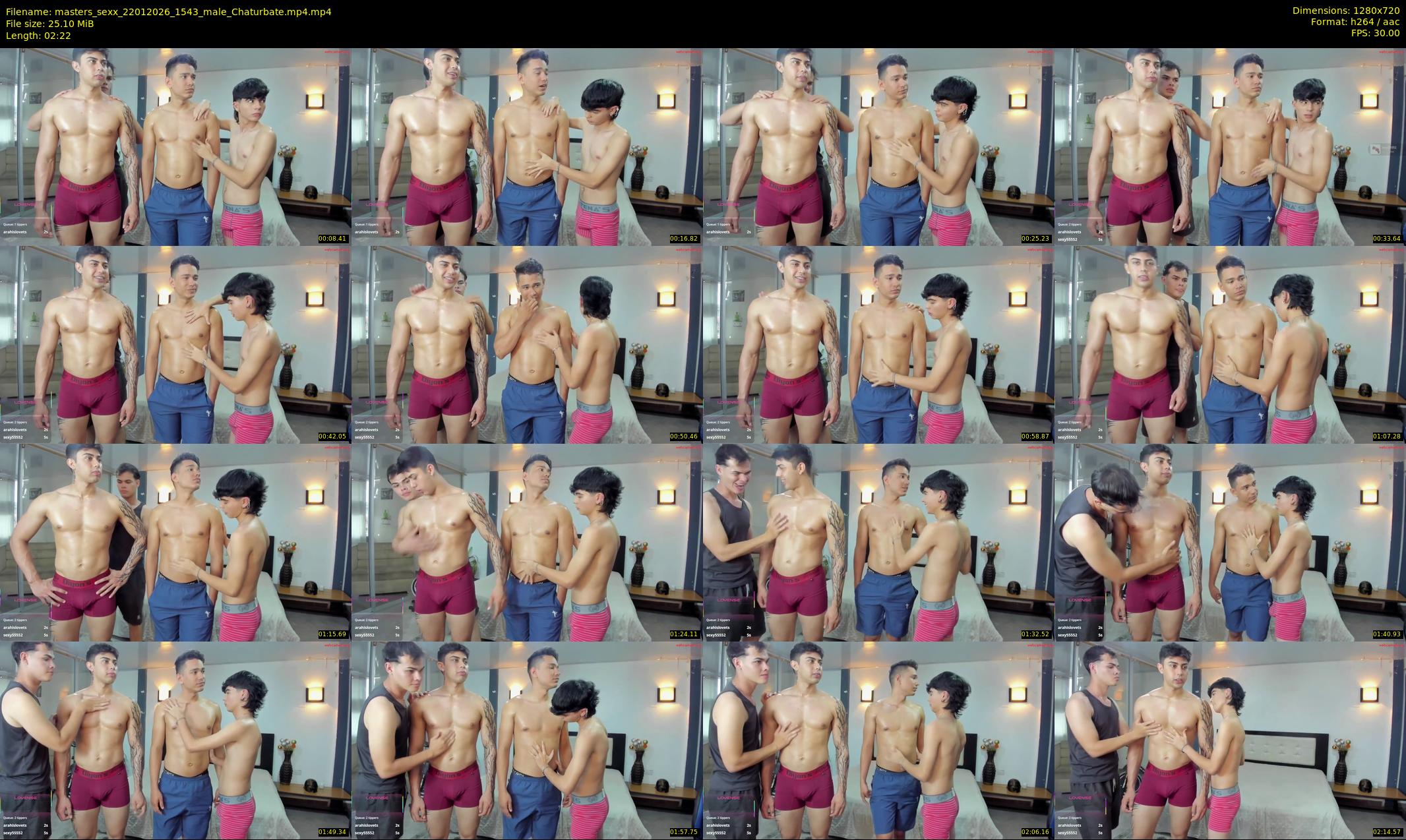 masters_sexx — 3 minute Chaturbate male cam show recording, 720p, Jan 22, 2026