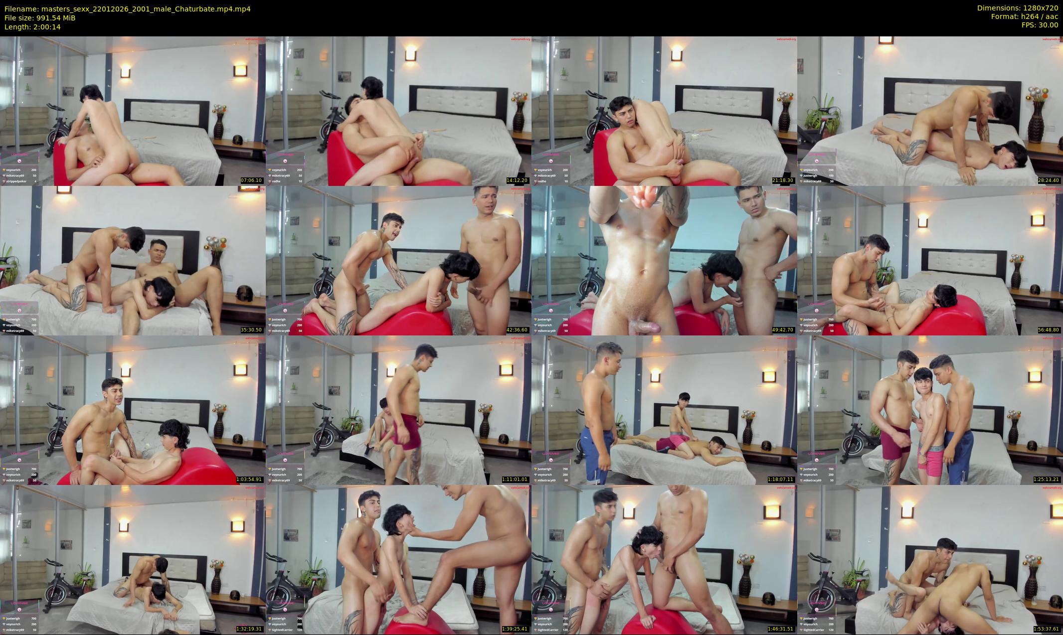 masters_sexx — 121 minute Chaturbate male cam show recording, 720p, Jan 22, 2026